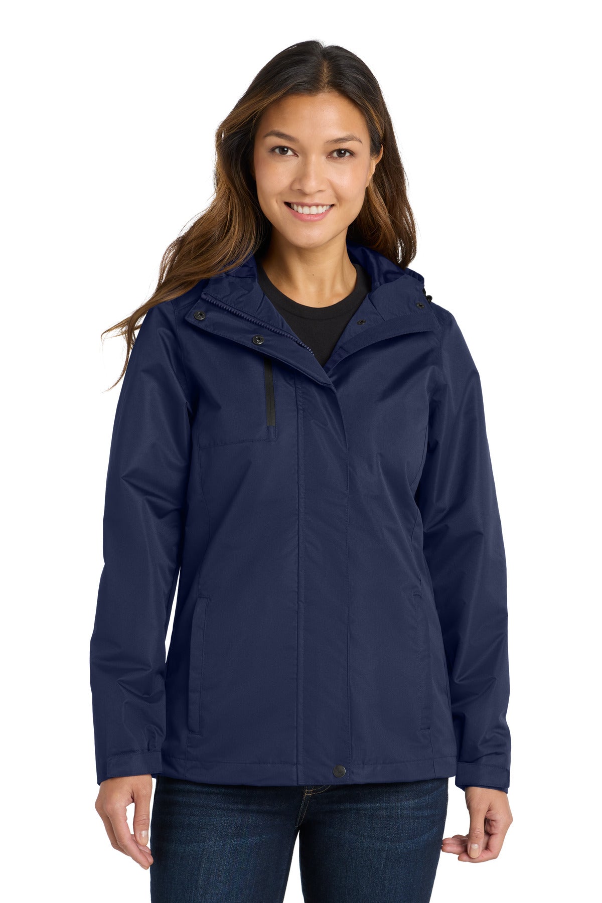 Custom Embroidery or DTF Print - Port Authority ® Women's All-Conditions Jacket. L331