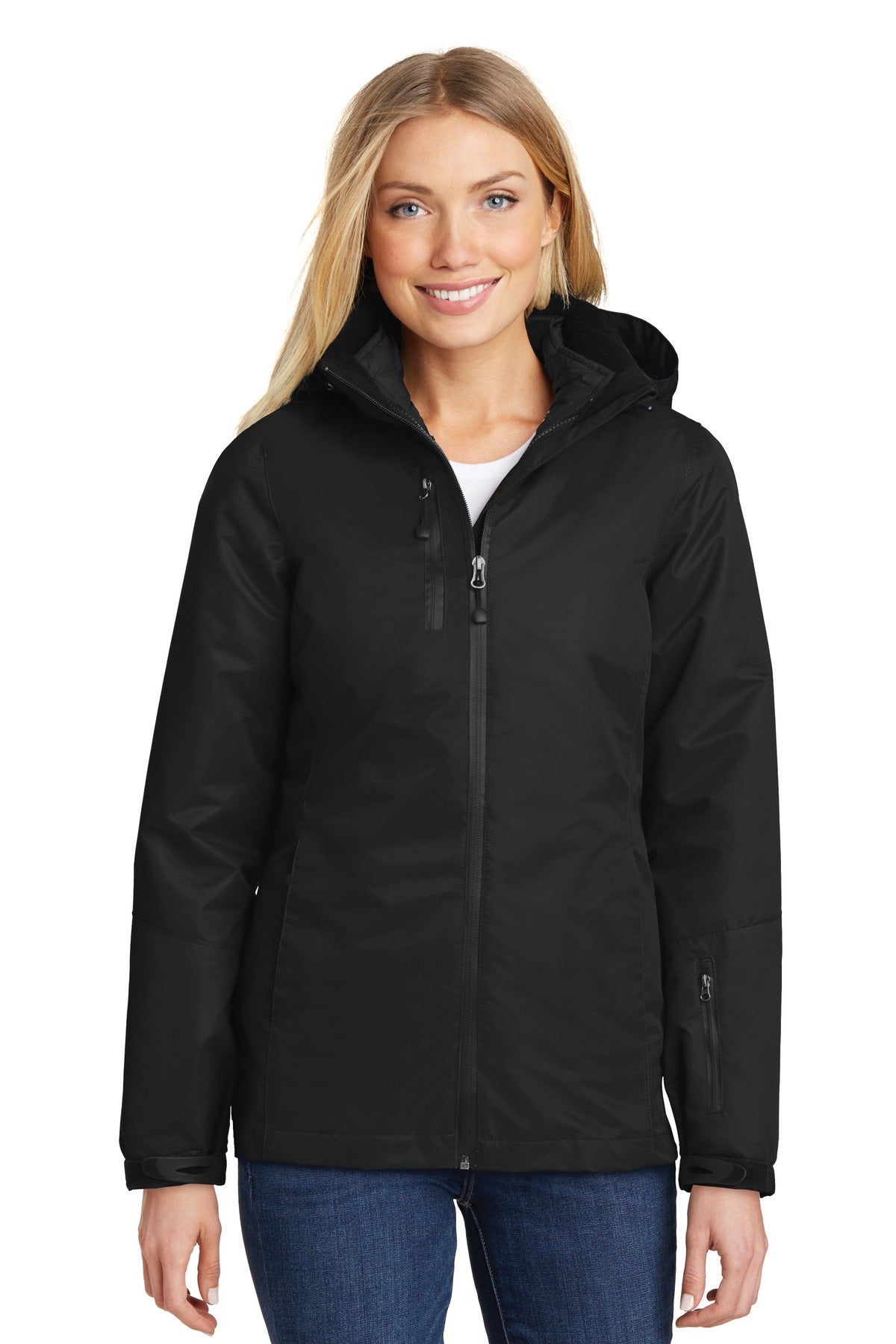 Custom Embroidery or DTF Print - Port Authority ® Women's Vortex Waterproof 3-in-1 Jacket. L332