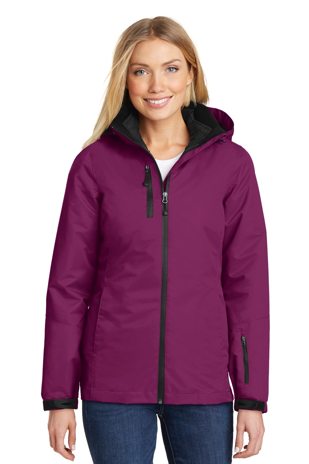 Custom Embroidery or DTF Print - Port Authority ® Women's Vortex Waterproof 3-in-1 Jacket. L332