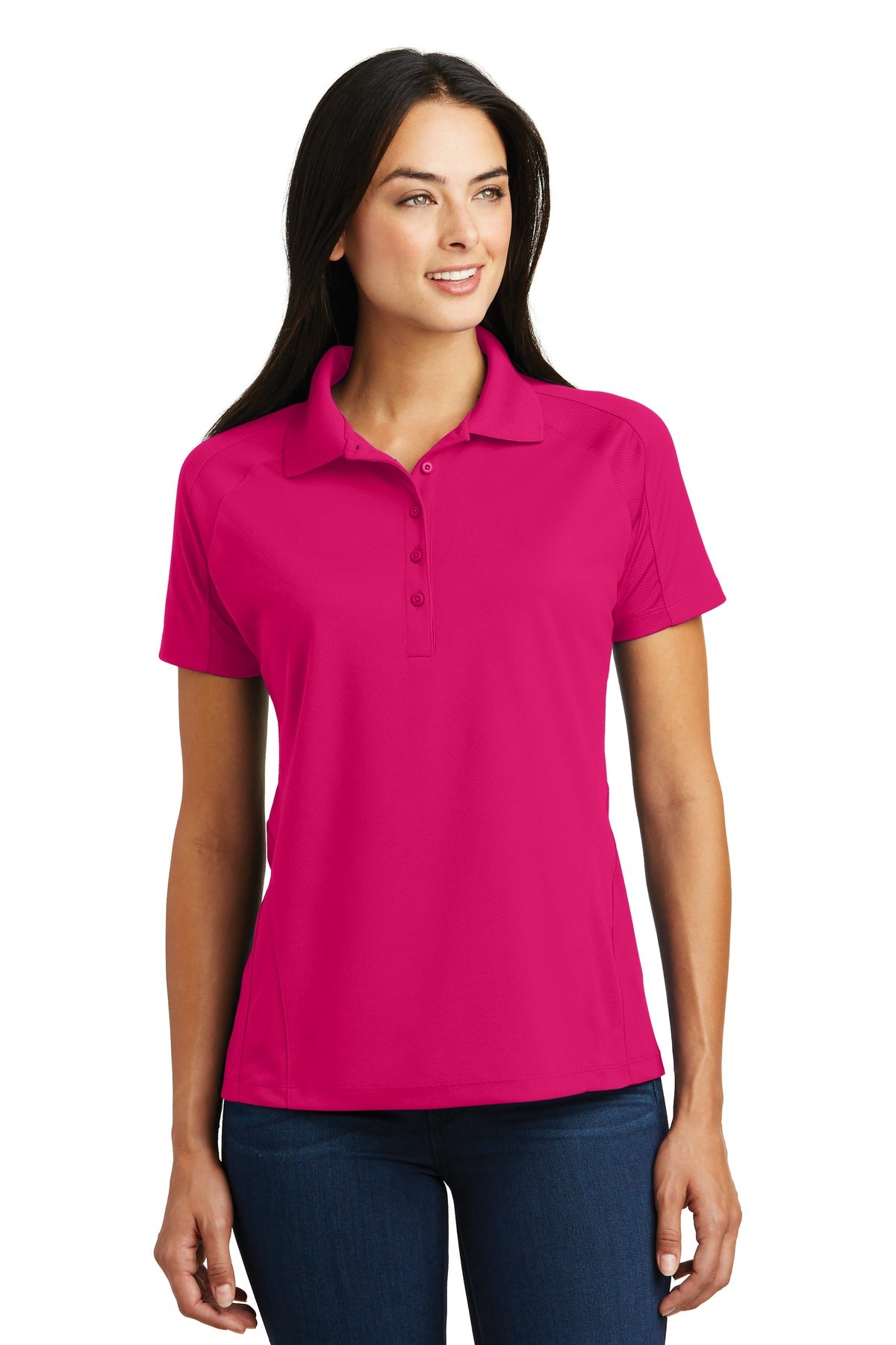 Custom Embroidered - Sport-Tek© Women's Dri-Mesh© Pro Polo. L474