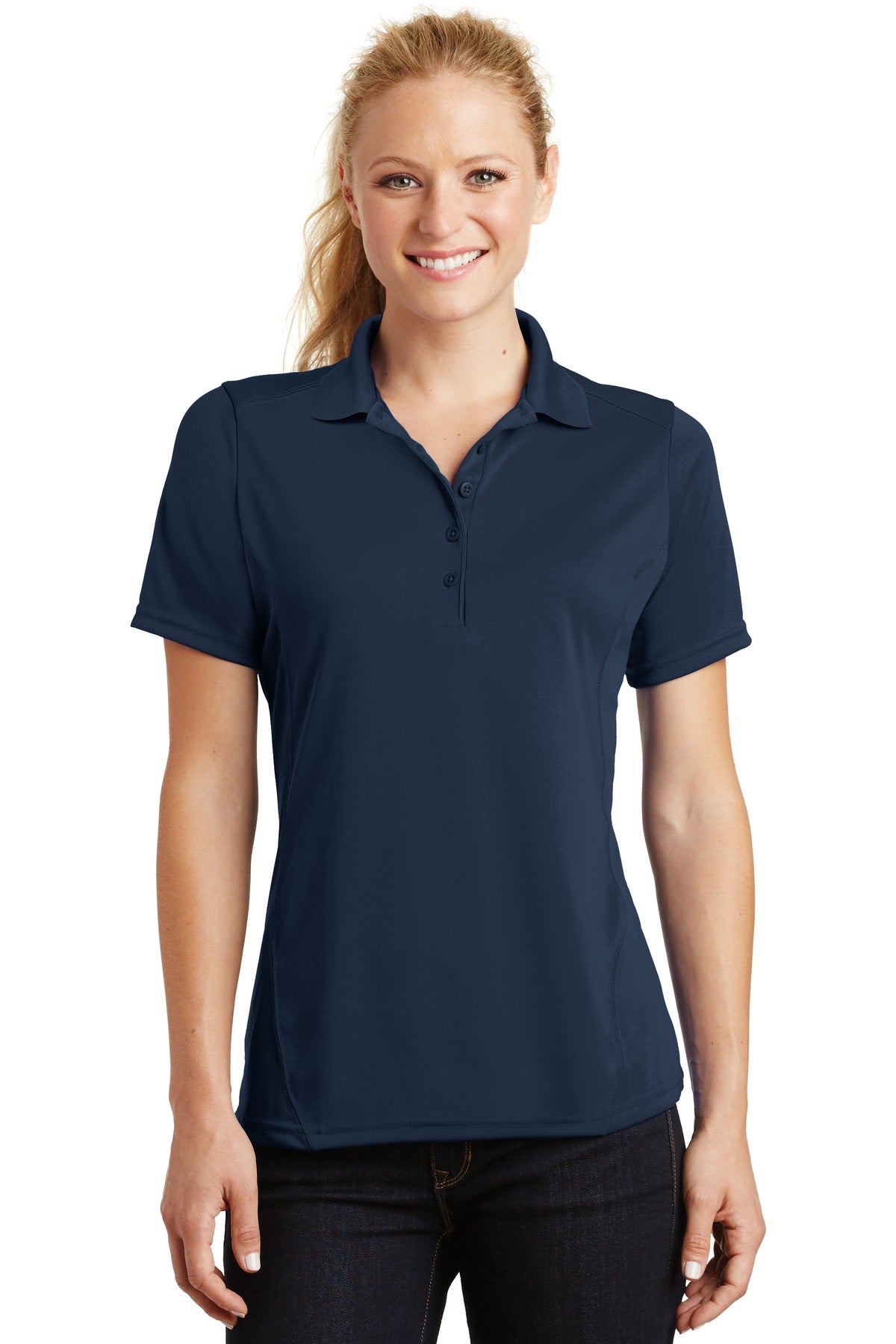 Custom Embroidered - Sport-Tek© Women's Dry Zone© Raglan Accent Polo. L475