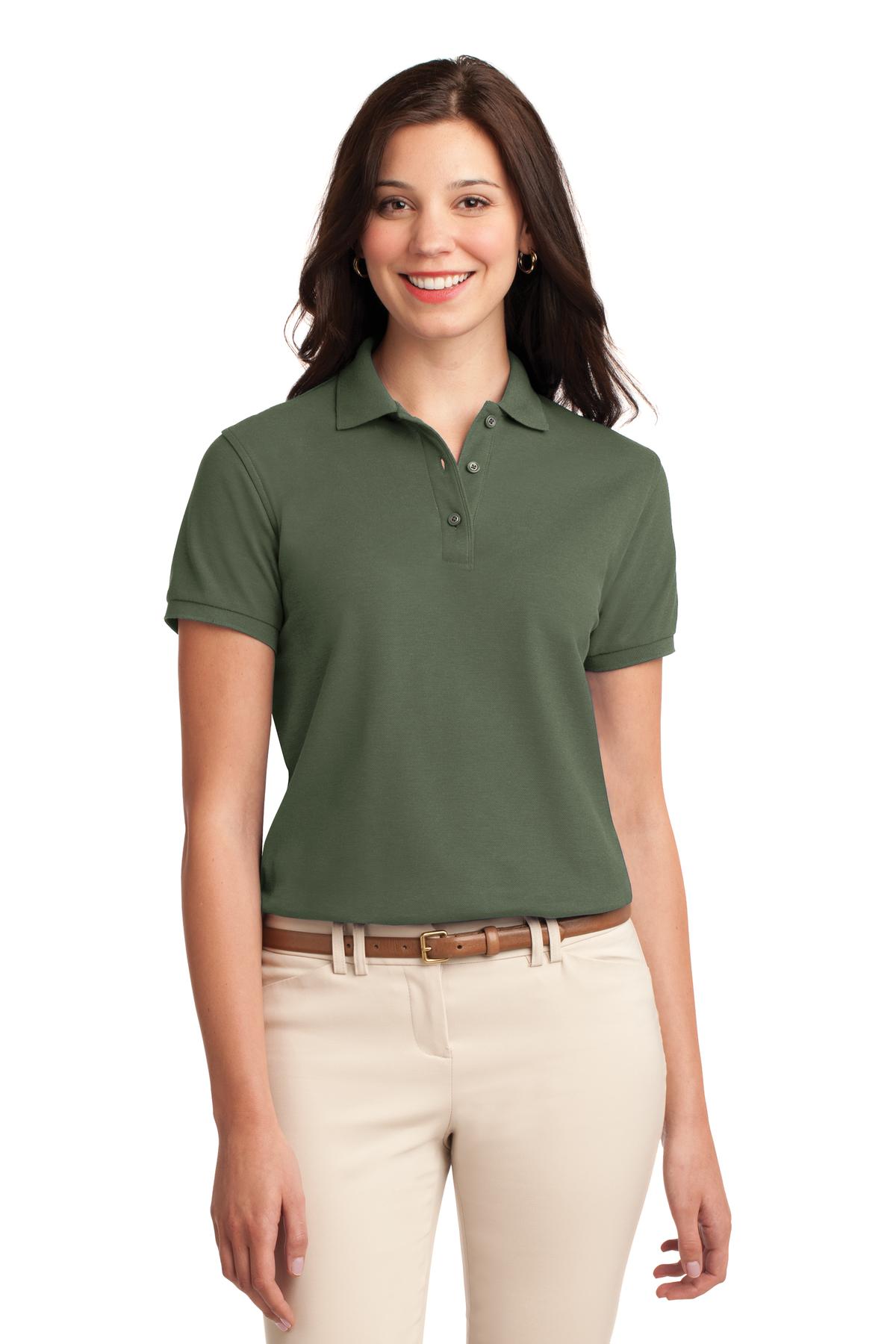 Custom Embroidery or DTF Print - Port Authority ® Women's Silk Touch™ Polo. L500