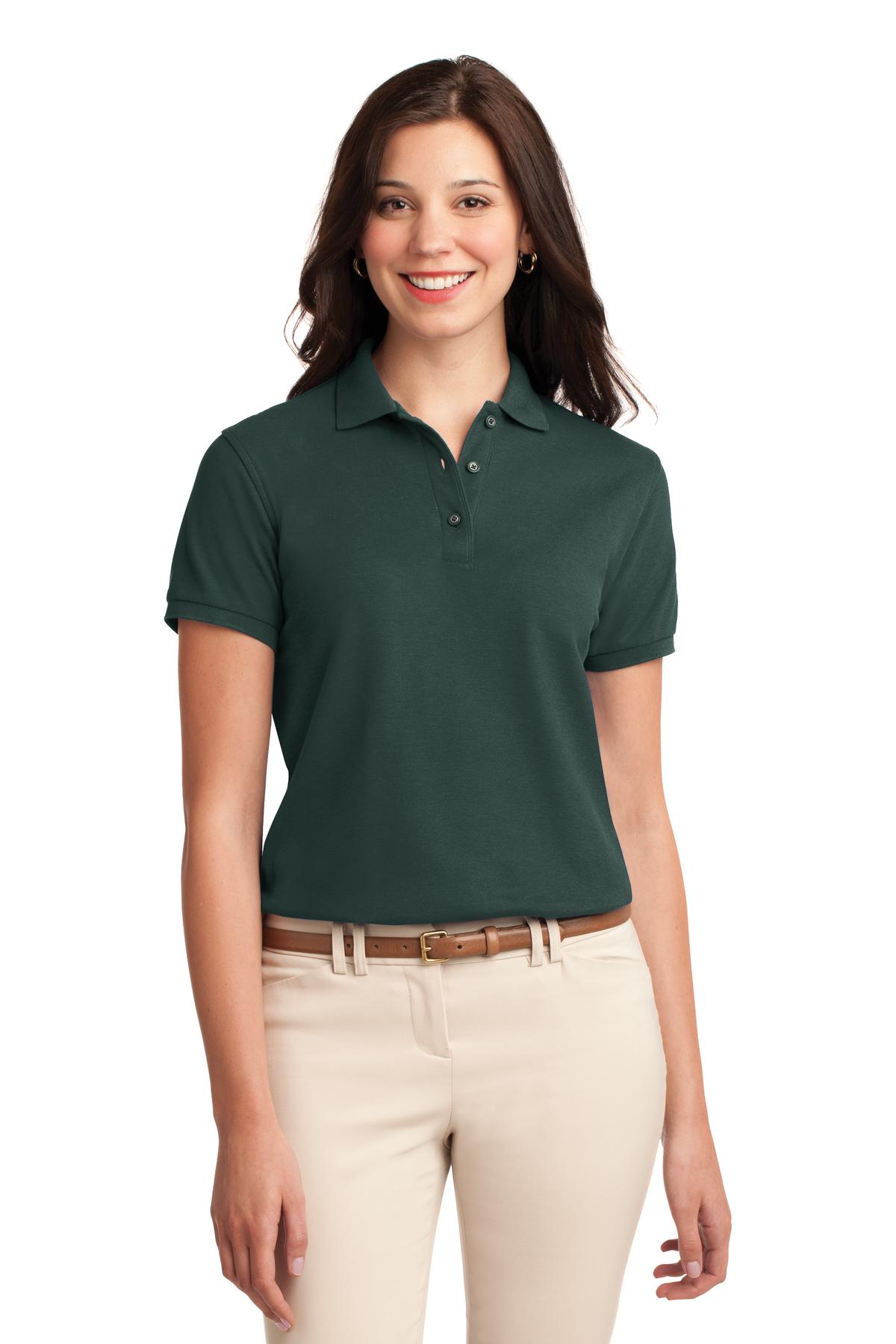 Custom Embroidery or DTF Print - Port Authority ® Women's Silk Touch™ Polo. L500