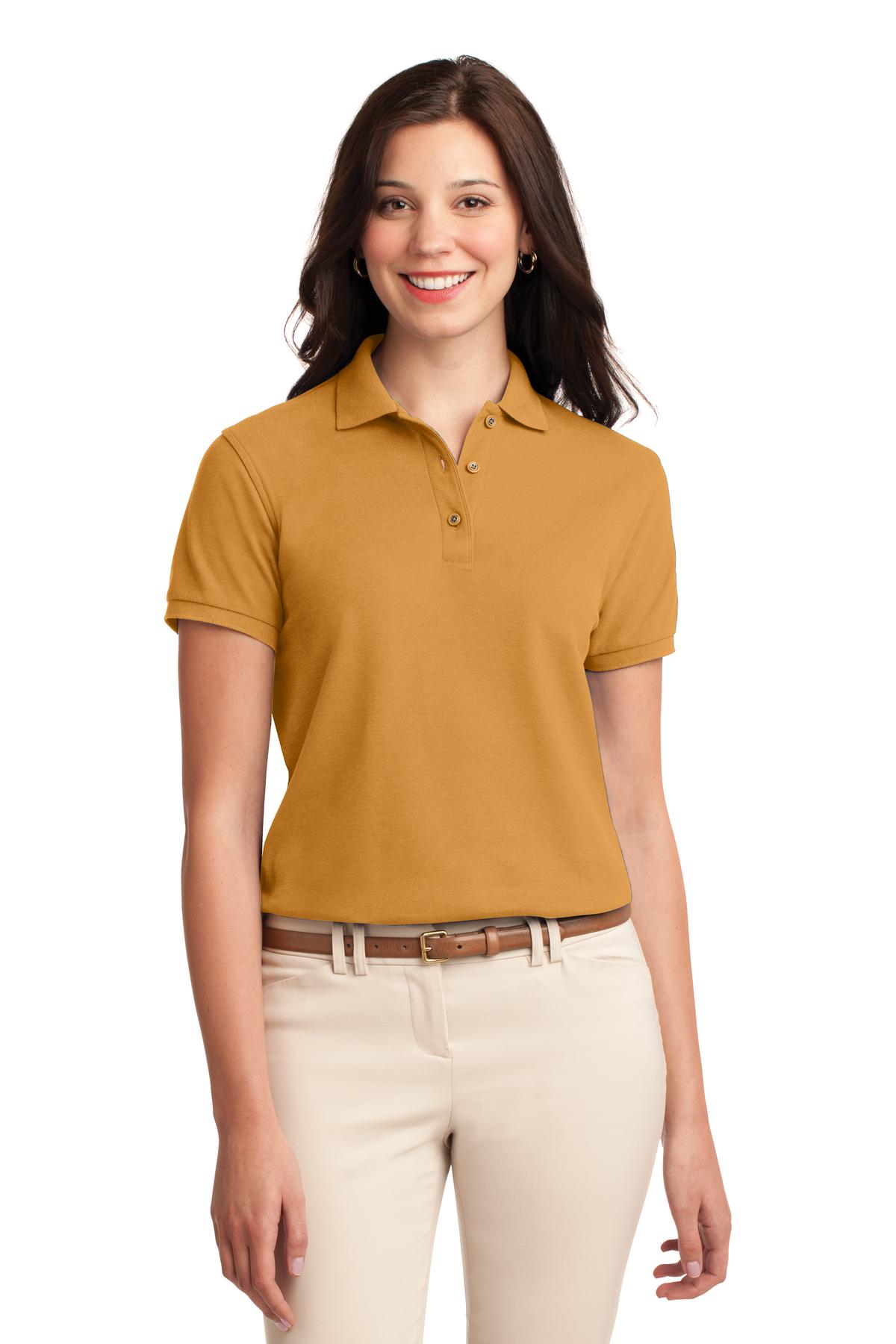 Custom Embroidery or DTF Print - Port Authority ® Women's Silk Touch™ Polo. L500