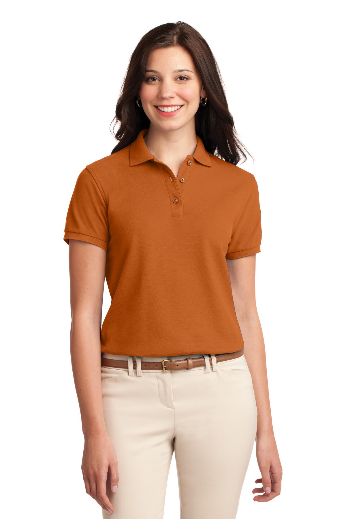Custom Embroidery or DTF Print - Port Authority ® Women's Silk Touch™ Polo. L500