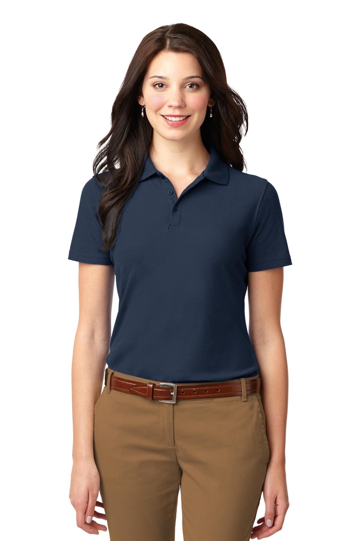 Custom Embroidery or DTF Print - Port Authority ® Women's Stain-Resistant Polo. L510