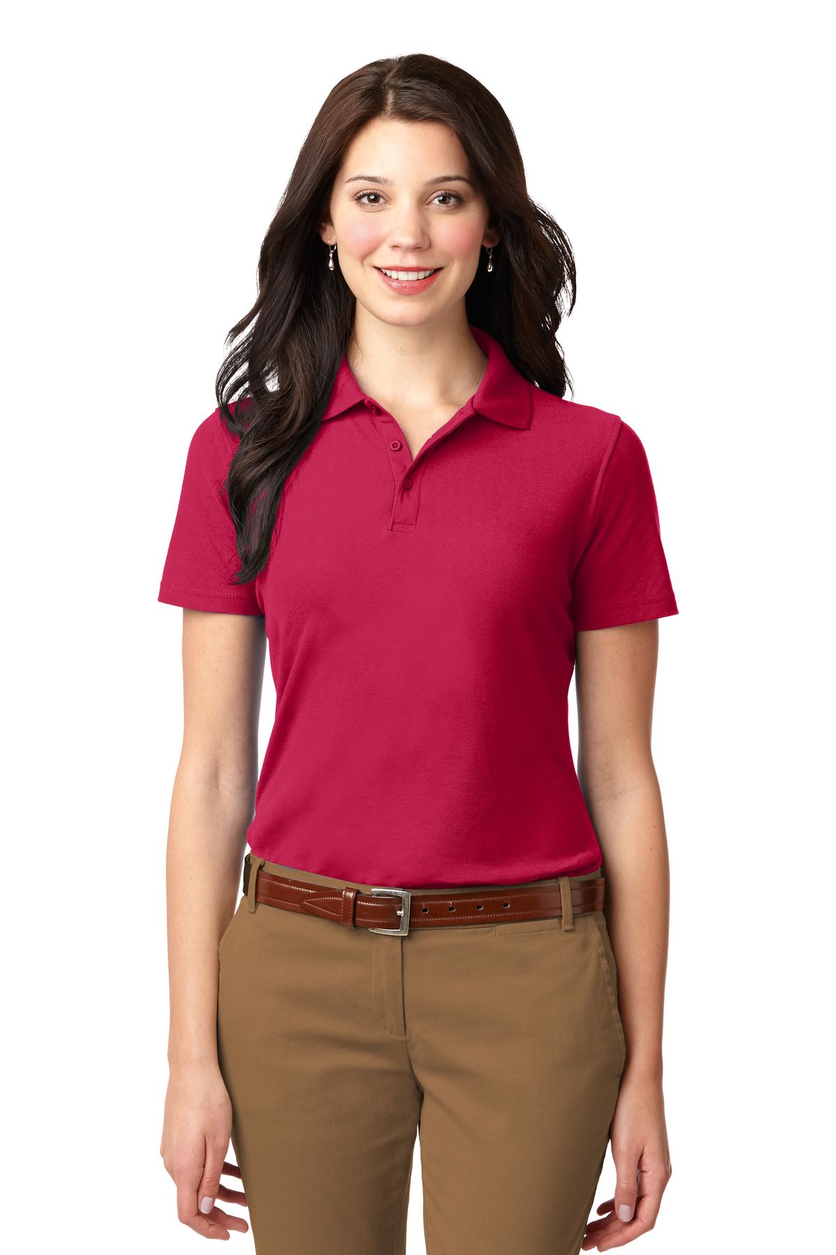 Custom Embroidery or DTF Print - Port Authority ® Women's Stain-Resistant Polo. L510