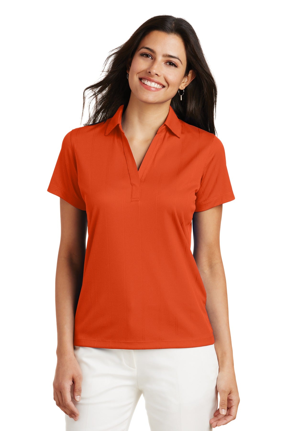 Custom Embroidered - Port Authority© Women's Performance Fine Jacquard Polo. L528