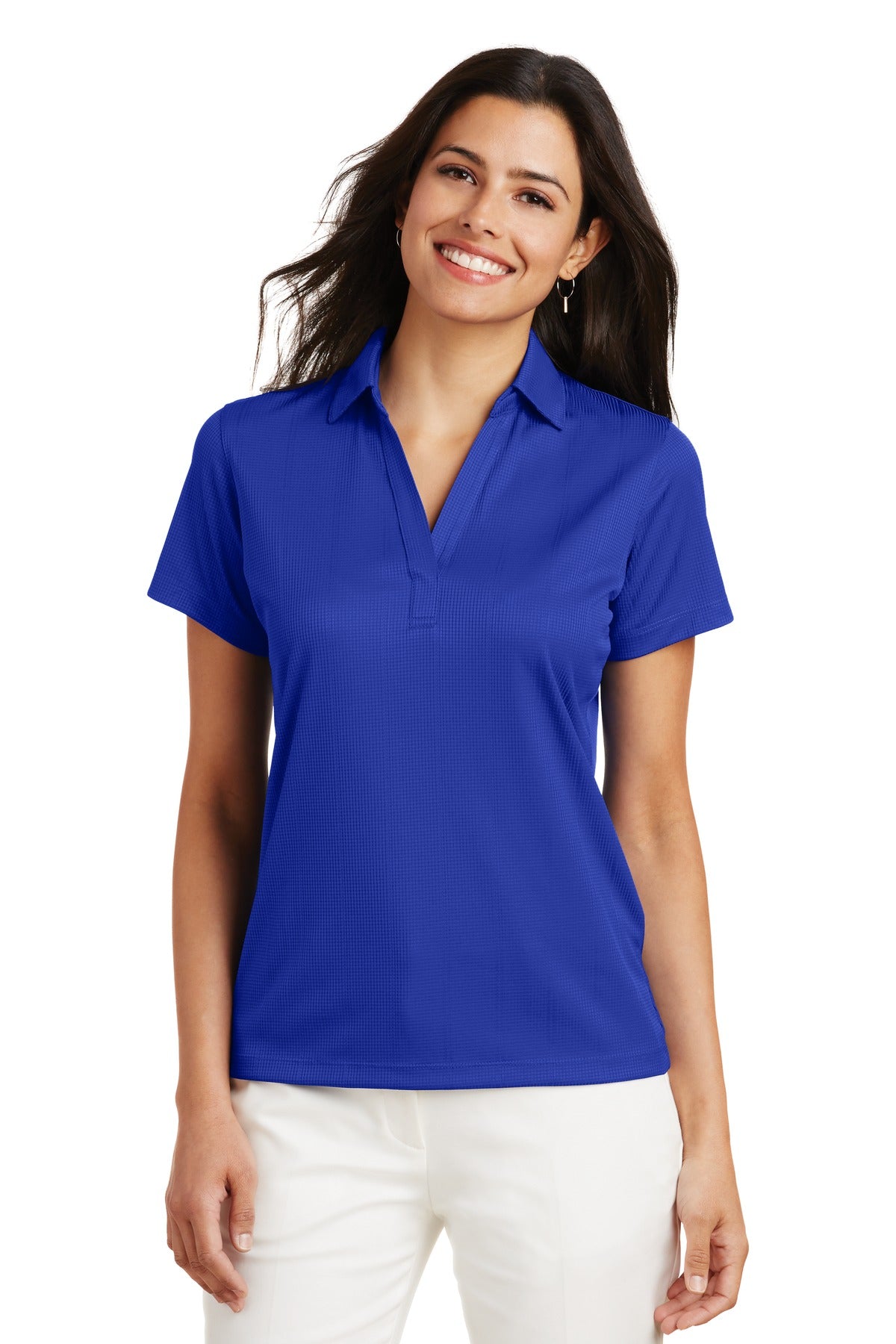 Custom Embroidery or DTF Print - Port Authority ® Women's Performance Fine Jacquard Polo. L528
