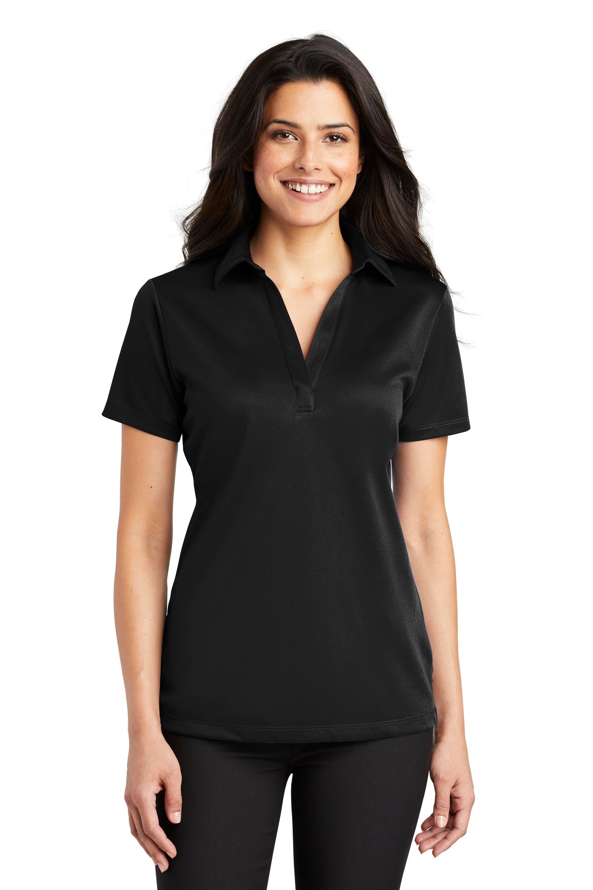 Custom Embroidery or DTF Print - Port Authority ® Women's Silk Touch™ Performance Polo. L540