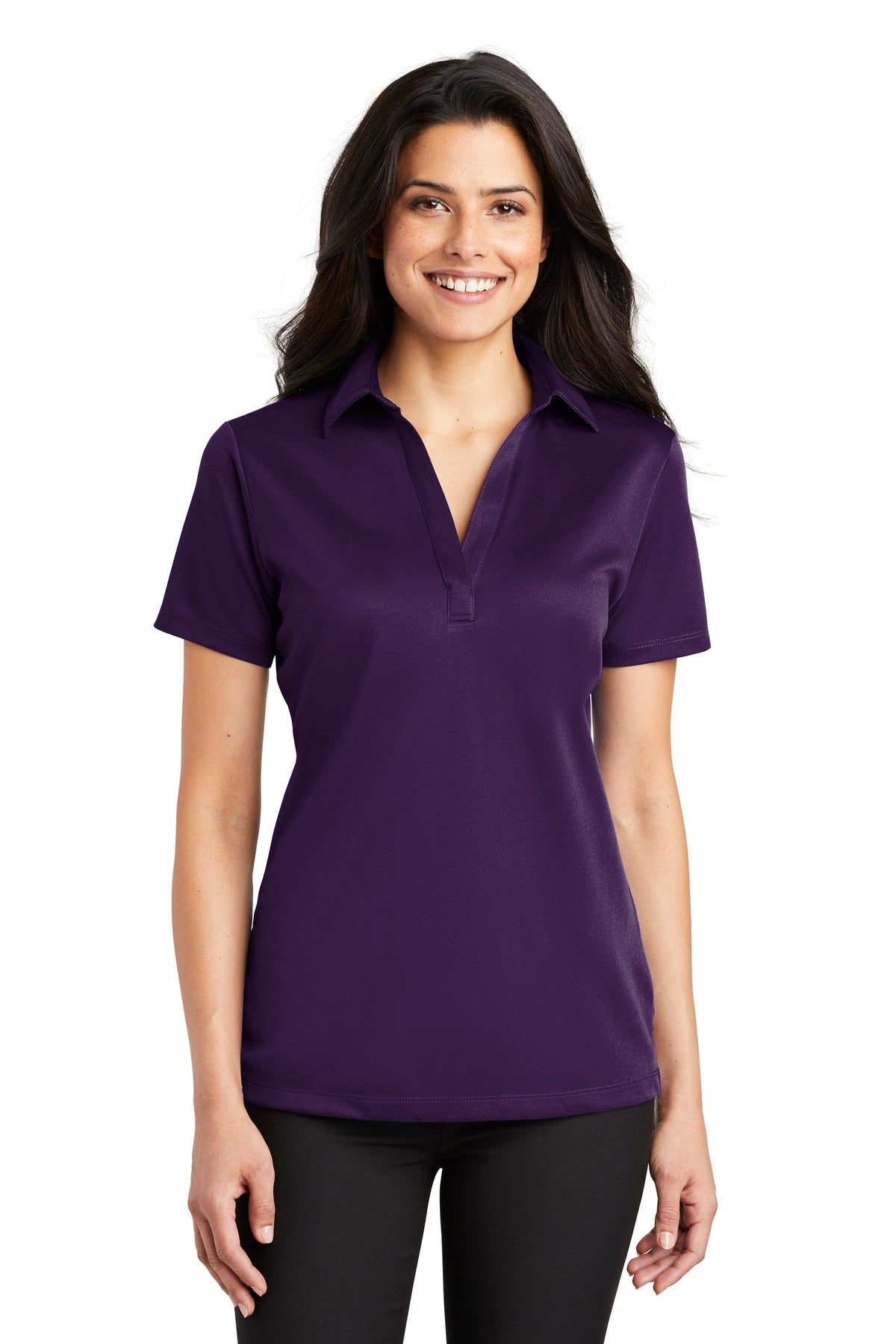 Custom Embroidery or DTF Print - Port Authority ® Women's Silk Touch™ Performance Polo. L540