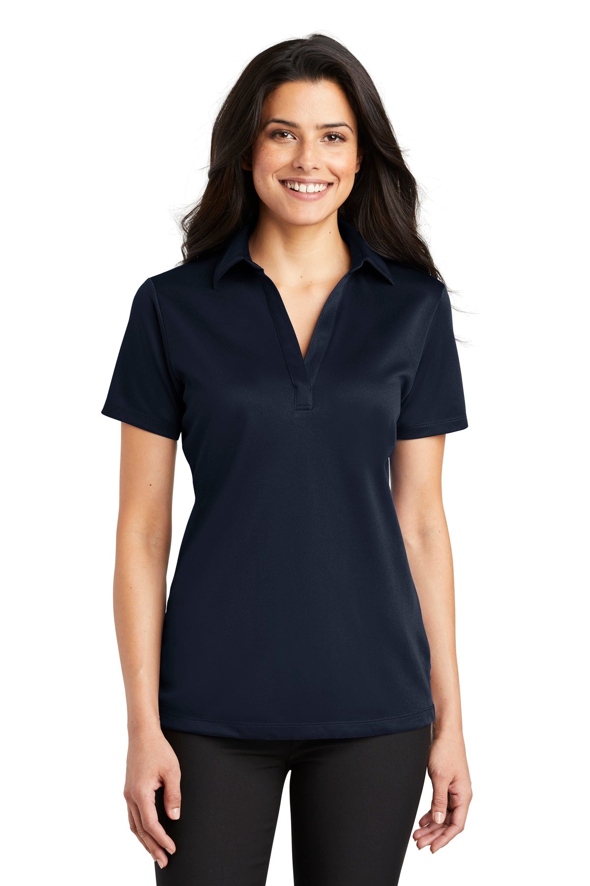 Custom Embroidery or DTF Print - Port Authority ® Women's Silk Touch™ Performance Polo. L540