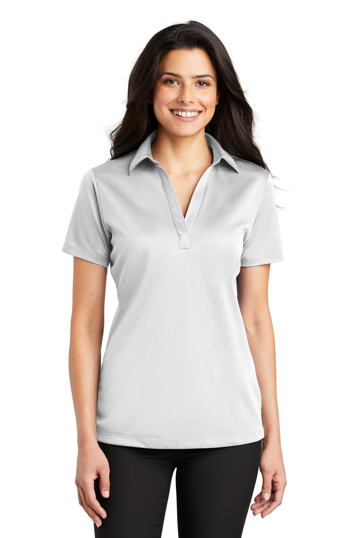 Custom Embroidery or DTF Print - Port Authority ® Women's Silk Touch™ Performance Polo. L540