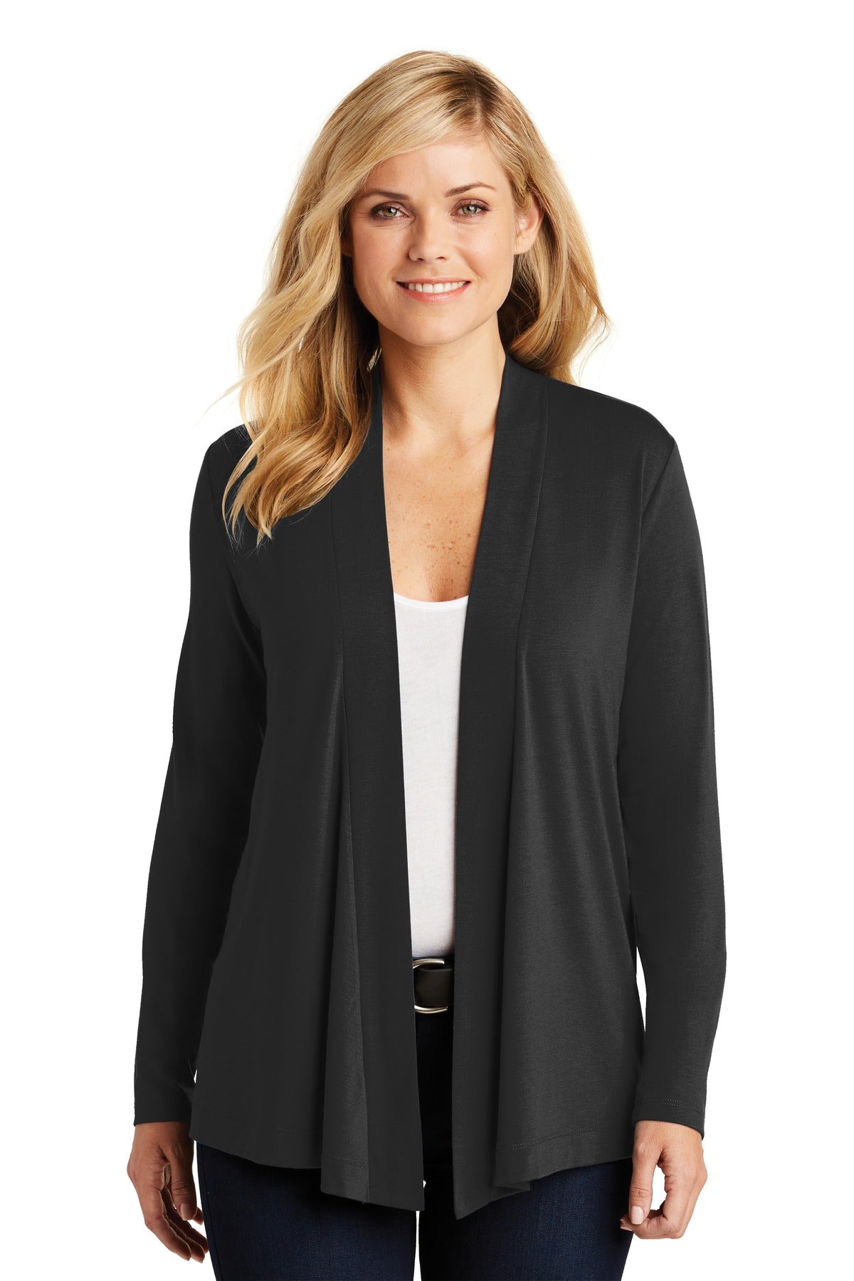 Custom Embroidery or DTF Print - Port Authority ® Women's Concept Open Cardigan. L5430