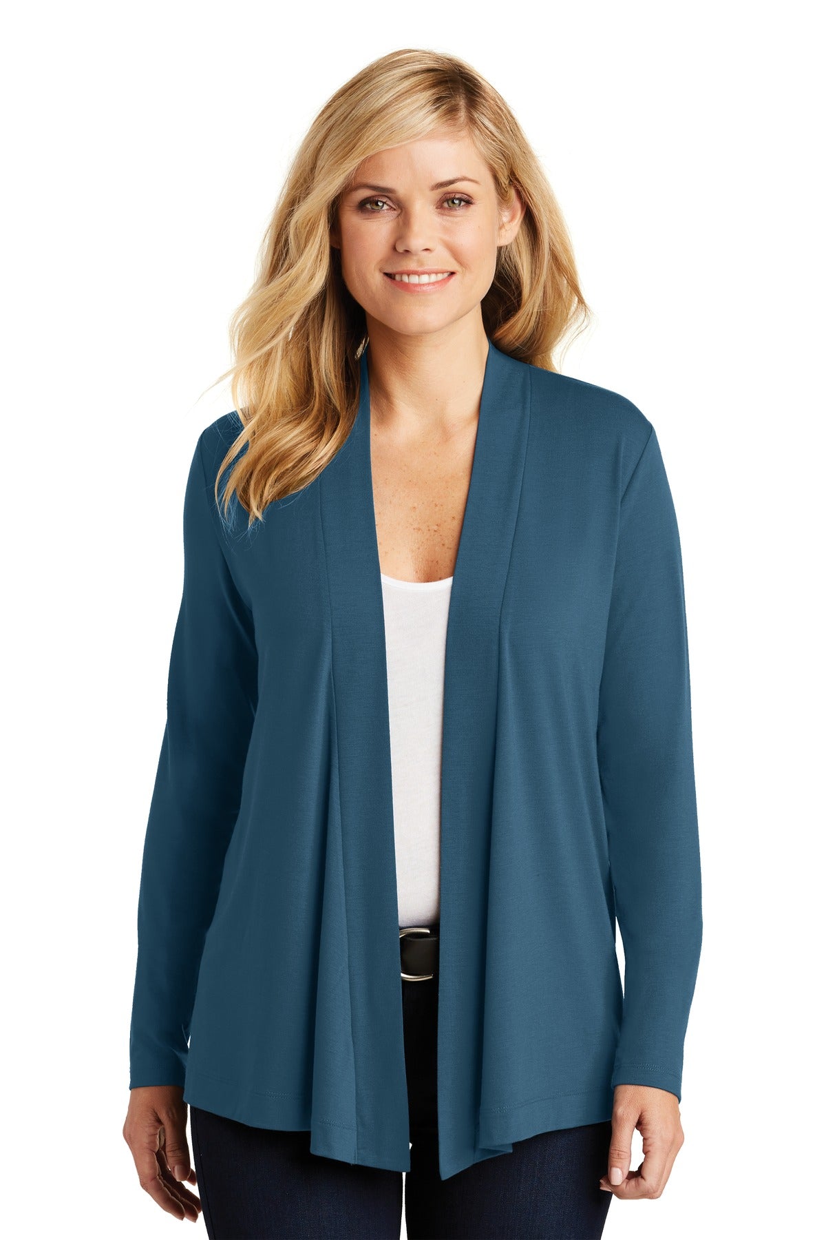 Custom Embroidery or DTF Print - Port Authority ® Women's Concept Open Cardigan. L5430