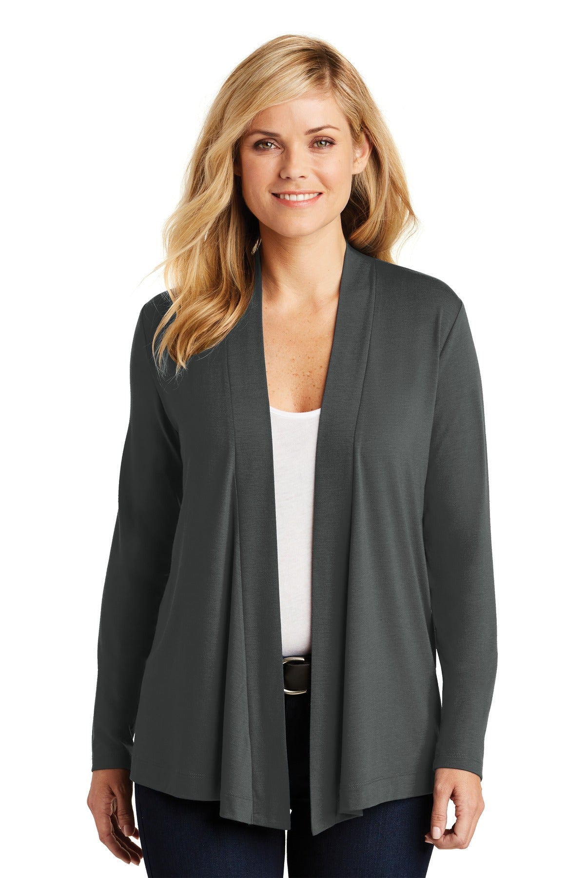 Custom Embroidery or DTF Print - Port Authority ® Women's Concept Open Cardigan. L5430