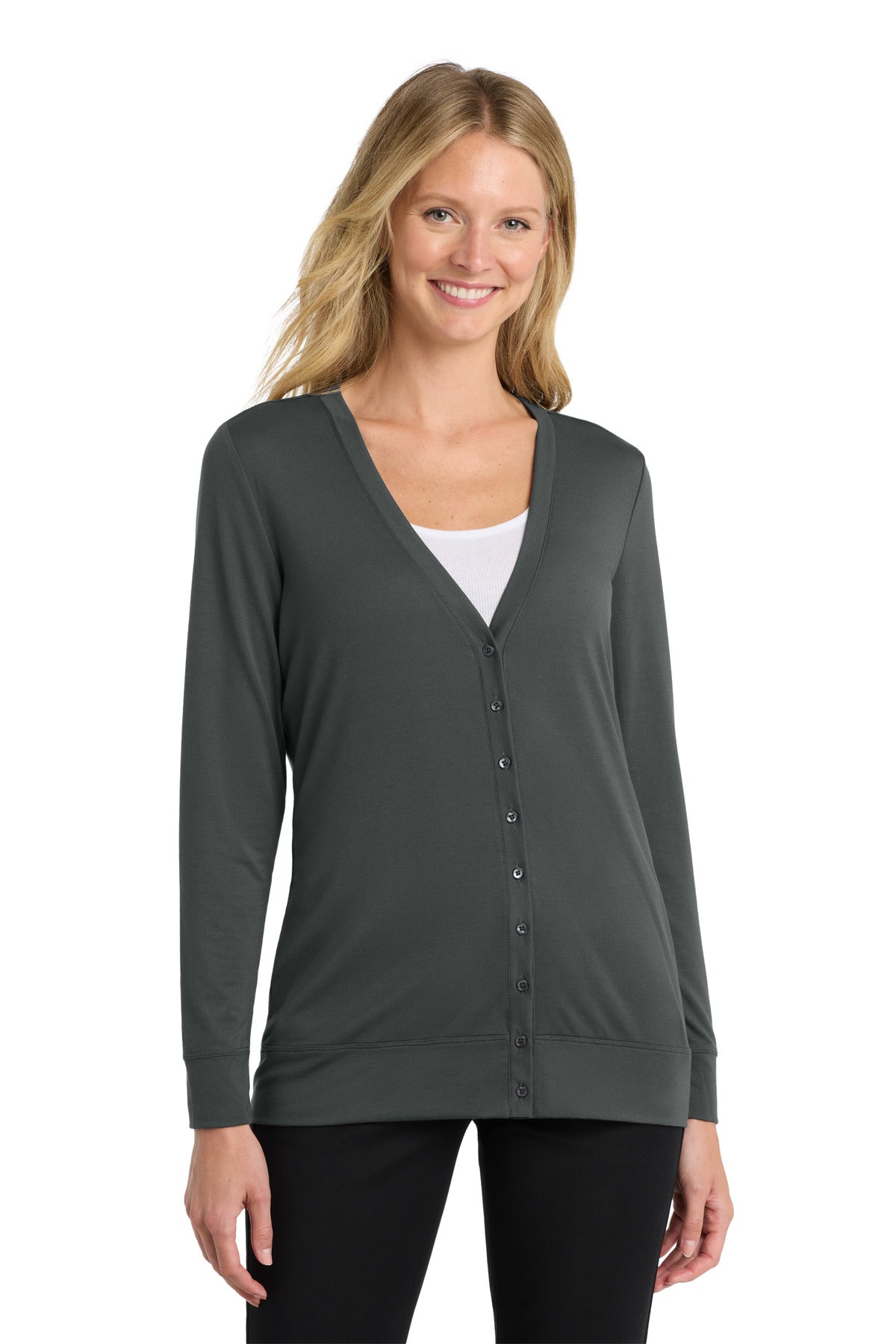 Custom Embroidery or DTF Print - Port Authority ® Women's Concept Cardigan. L545