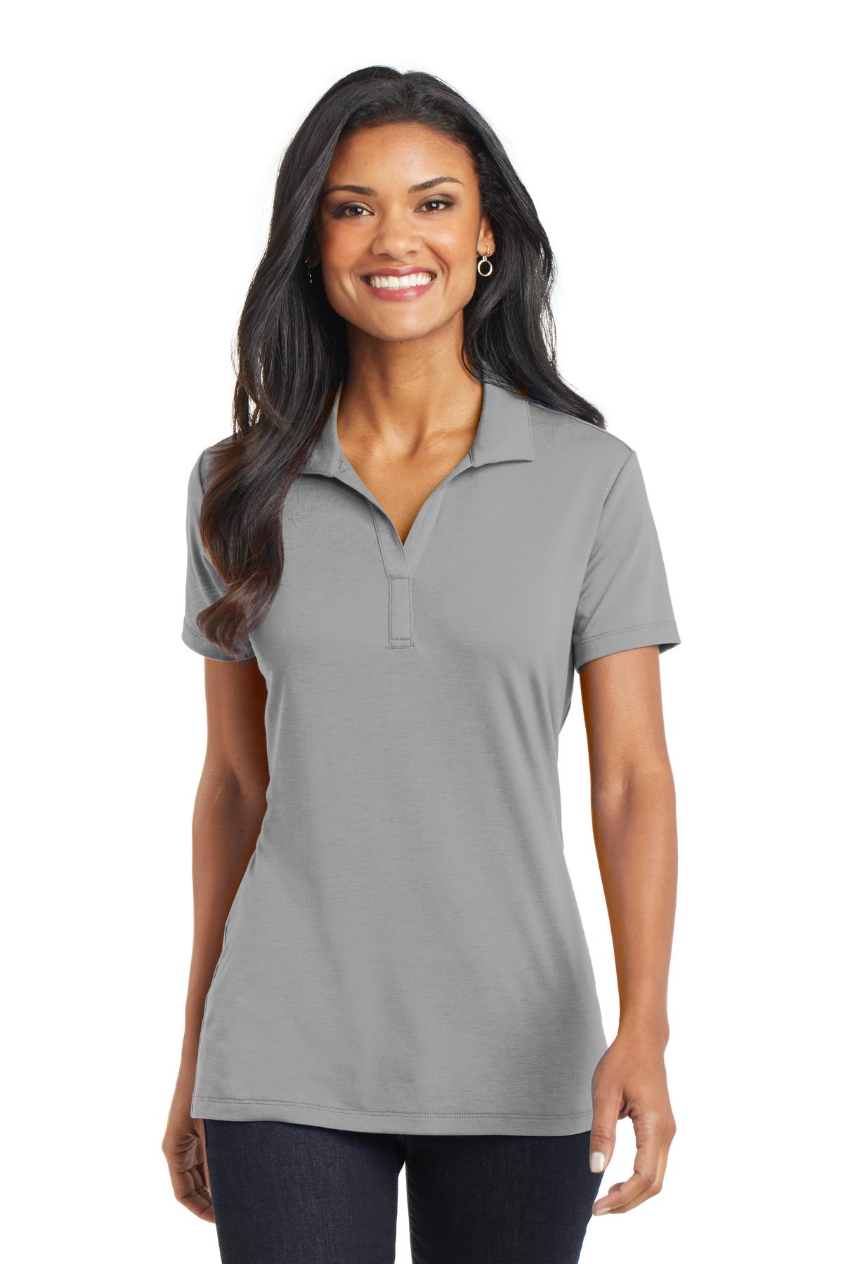 Custom Embroidery or DTF Print - Port Authority ® Women's Cotton Touch ™ Performance Polo. L568