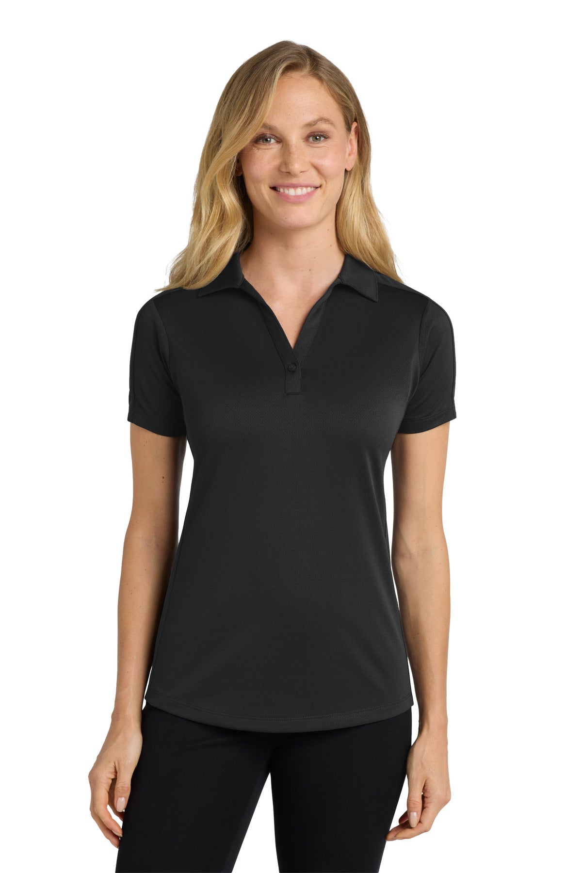 Custom Embroidery or DTF Print - Port Authority ® Women's Diamond Jacquard Polo. L569