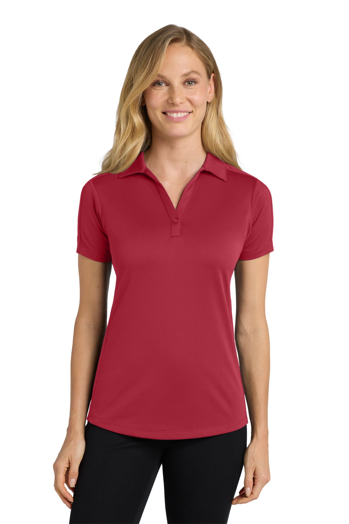 Custom Embroidery or DTF Print - Port Authority ® Women's Diamond Jacquard Polo. L569
