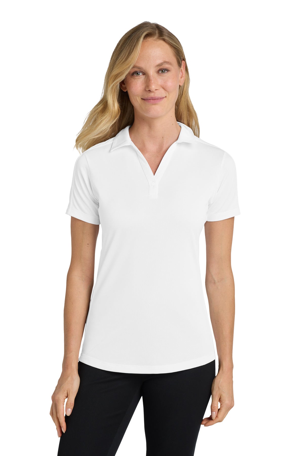 Custom Embroidery or DTF Print - Port Authority ® Women's Diamond Jacquard Polo. L569