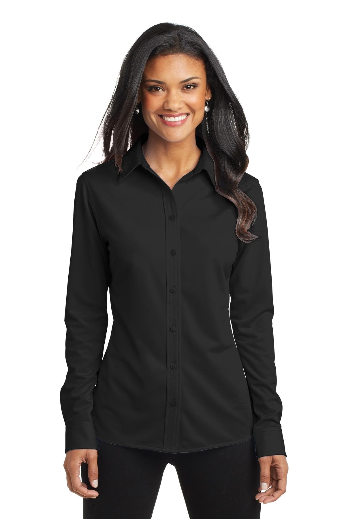 Custom Embroidered - Port Authority© Women's Dimension Knit Dress Shirt. L570