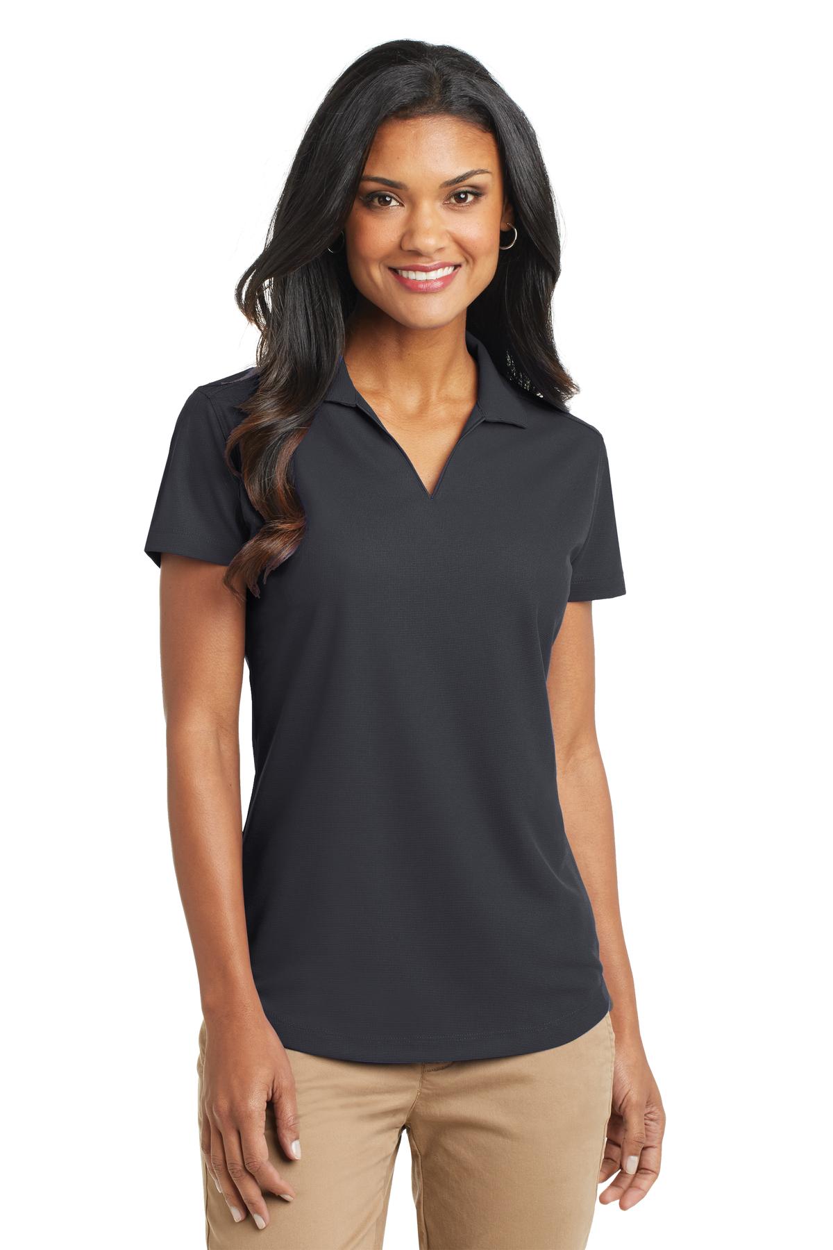Custom Embroidery or DTF Print - Port Authority ® Women's Dry Zone ® Grid Polo. L572