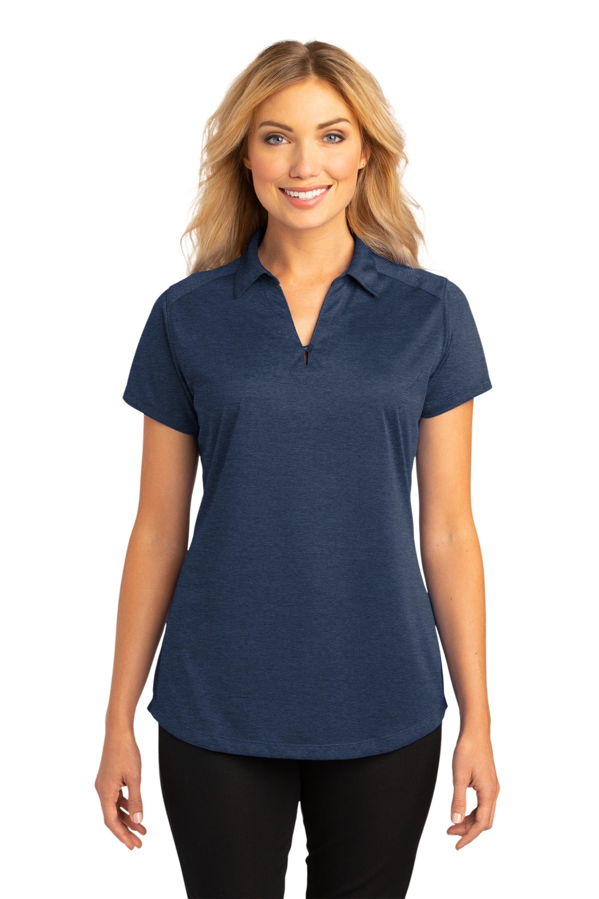 Custom Embroidered - Port Authority© Women's Digi Heather Performance Polo. L574