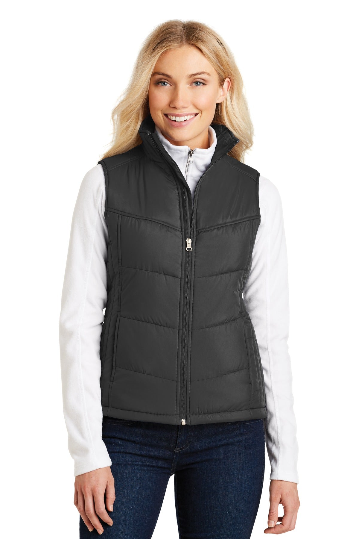 Custom Embroidery or DTF Print - Port Authority ® Women's Puffy Vest. L709