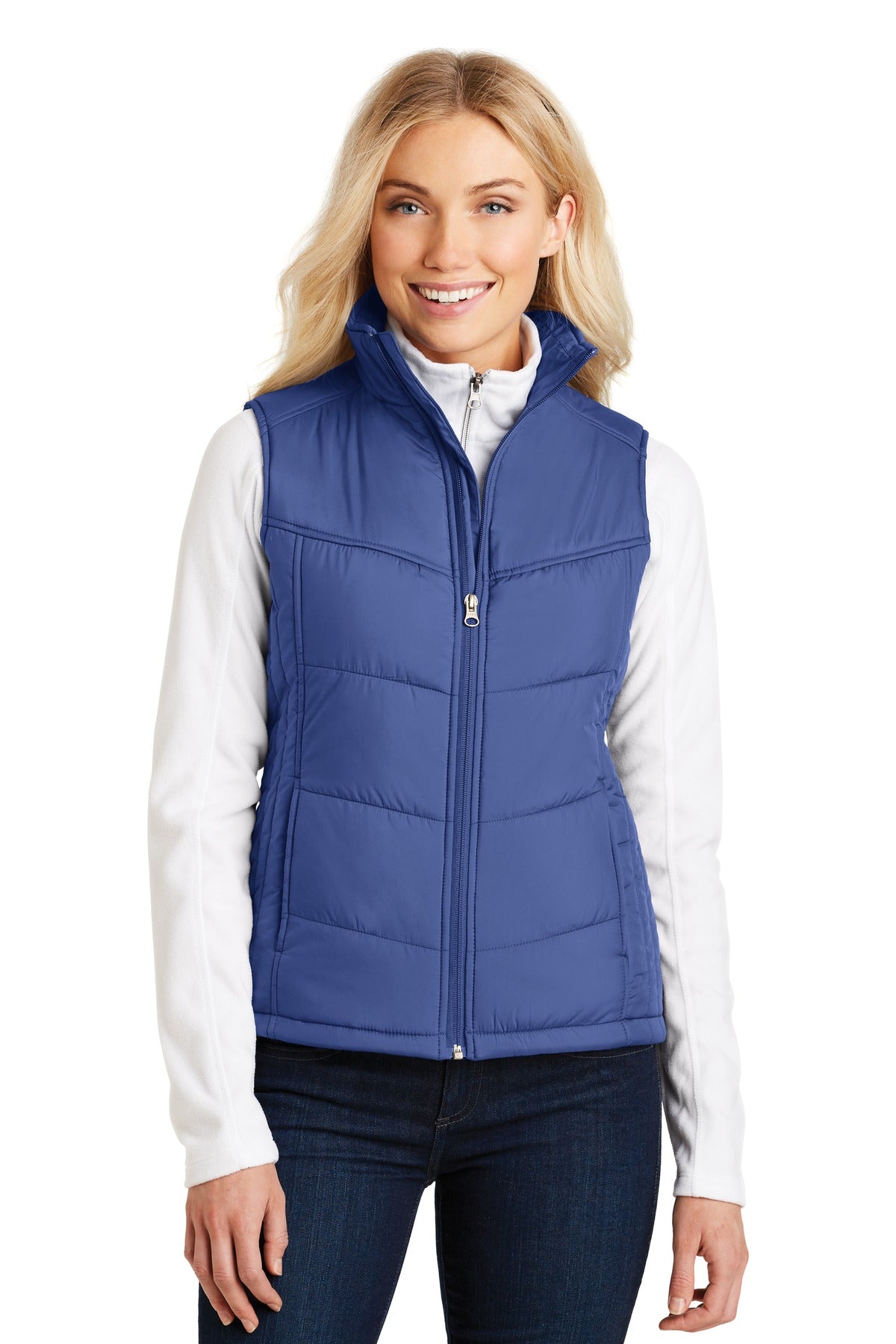 Custom Embroidery or DTF Print - Port Authority ® Women's Puffy Vest. L709
