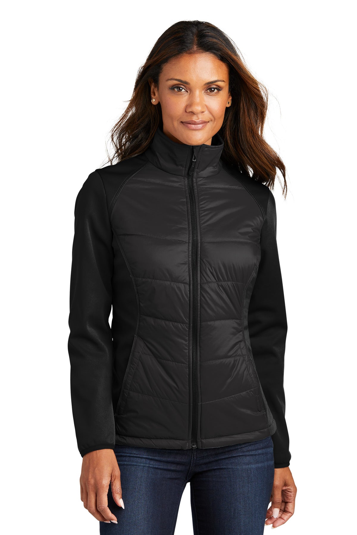 Custom Embroidered - Port Authority® Women's Hybrid Soft Shell Jacket. L787