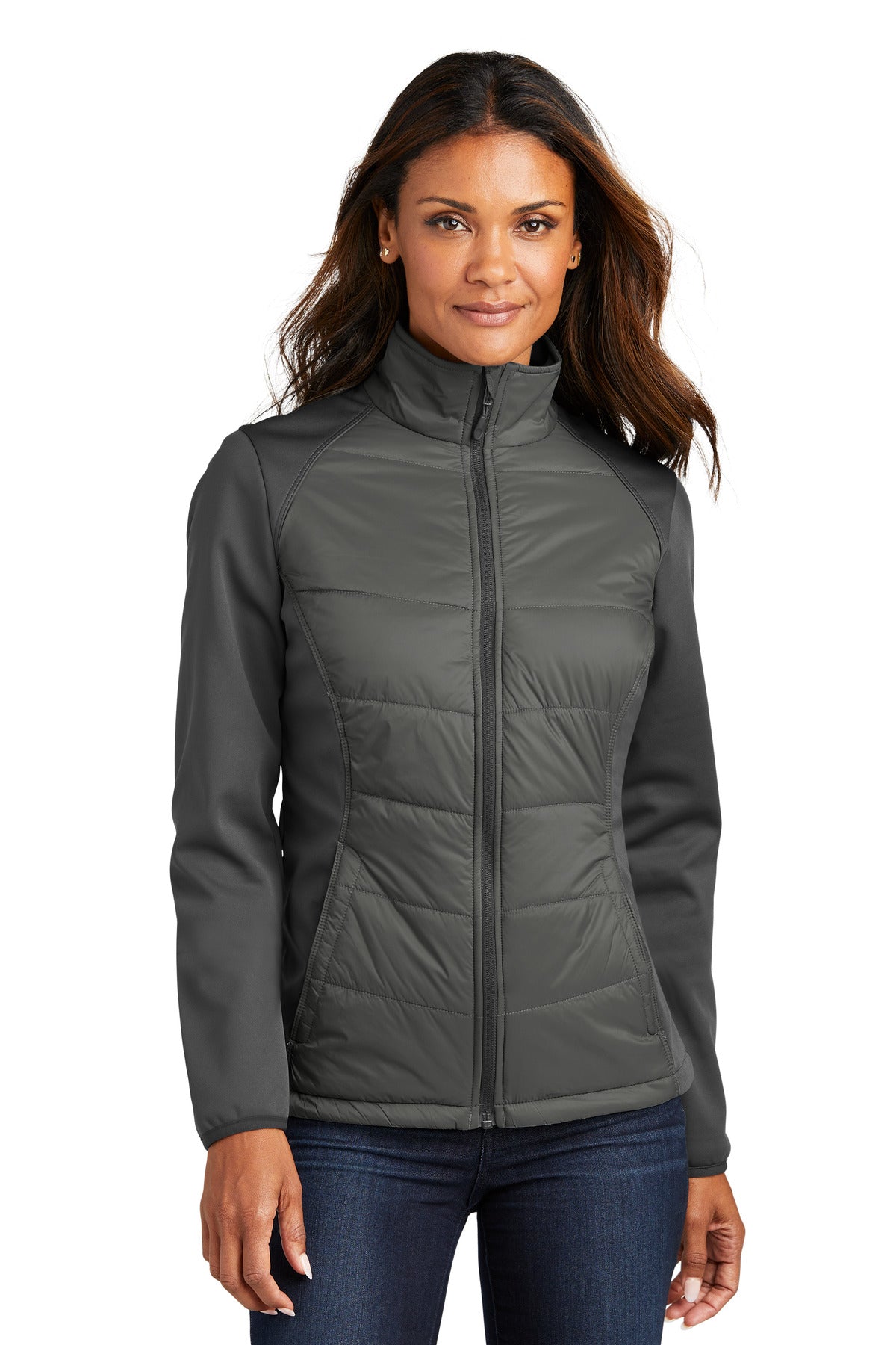 Custom Embroidered - Port Authority® Women's Hybrid Soft Shell Jacket. L787