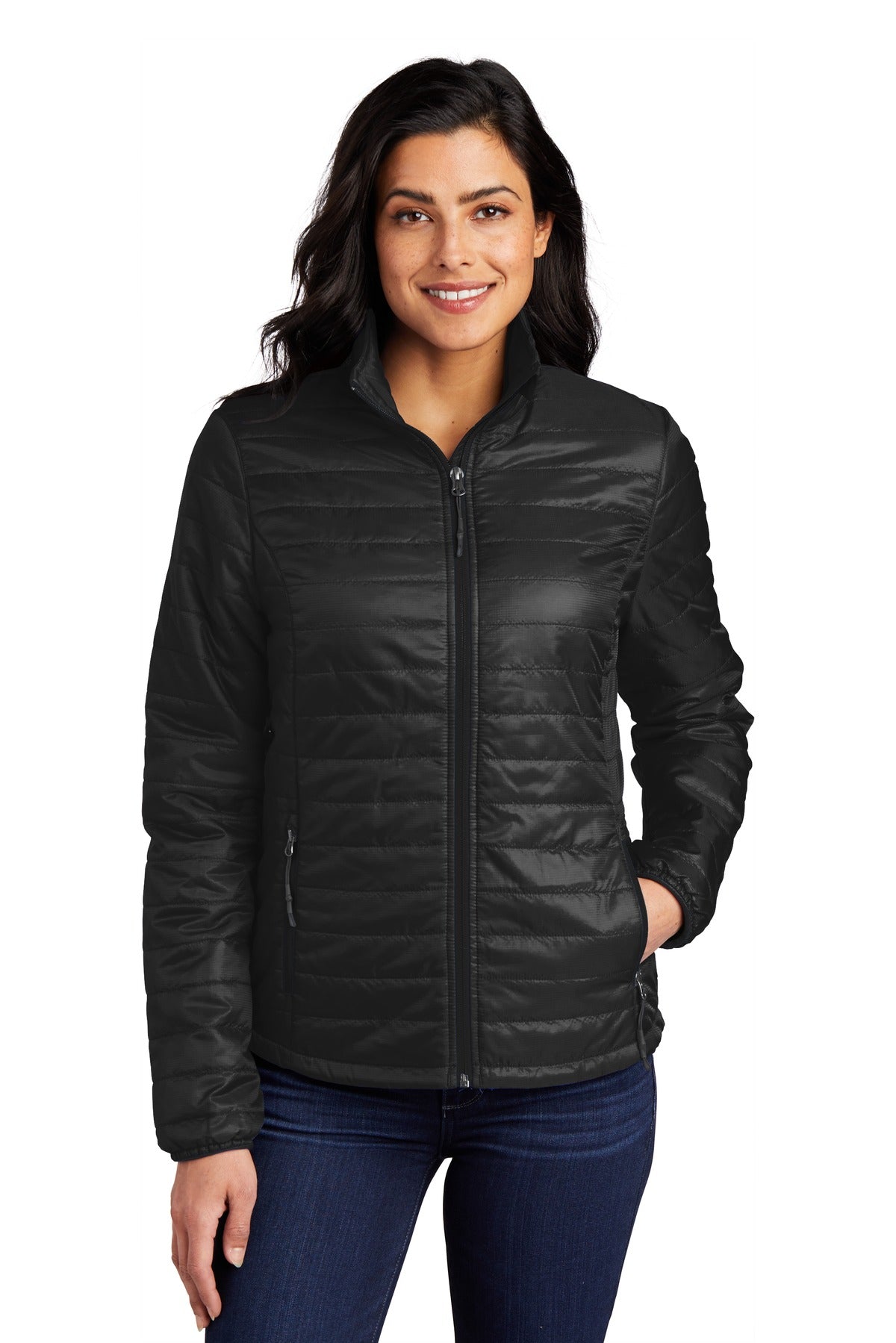 Custom Embroidery or DTF Print - Port Authority ® Women's Packable Puffy Jacket L850