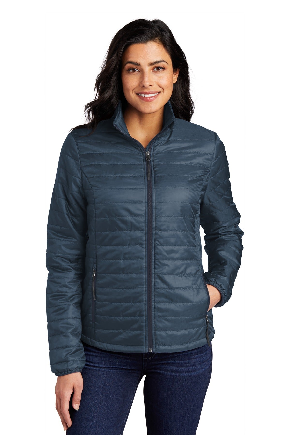 Custom Embroidery or DTF Print - Port Authority ® Women's Packable Puffy Jacket L850