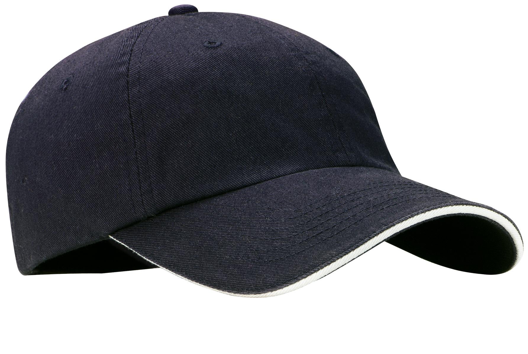 Custom Embroidery or DTF Print - Port Authority ® Sandwich Bill Cap with Striped Closure. C830