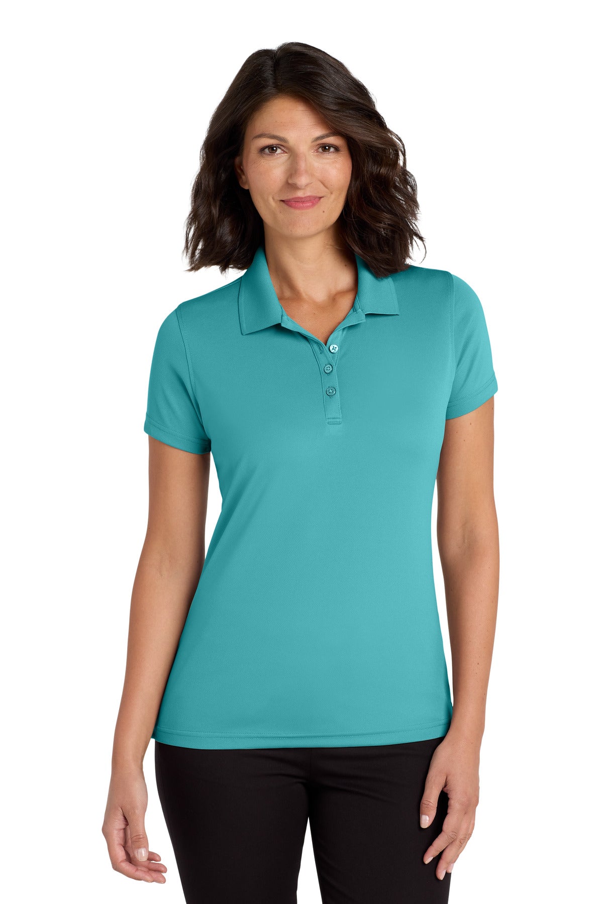 Custom Embroidery or DTF Print - Port Authority ® Women's Dry Zone ® UV Micro-Mesh Polo. LK110