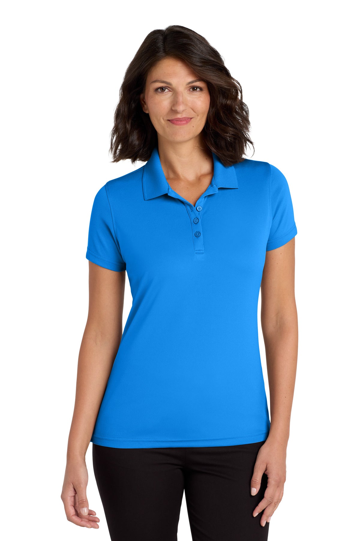 Custom Embroidery or DTF Print - Port Authority ® Women's Dry Zone ® UV Micro-Mesh Polo. LK110