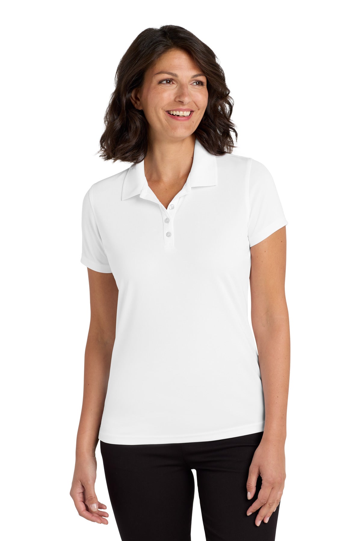 Custom Embroidery or DTF Print - Port Authority ® Women's Dry Zone ® UV Micro-Mesh Polo. LK110