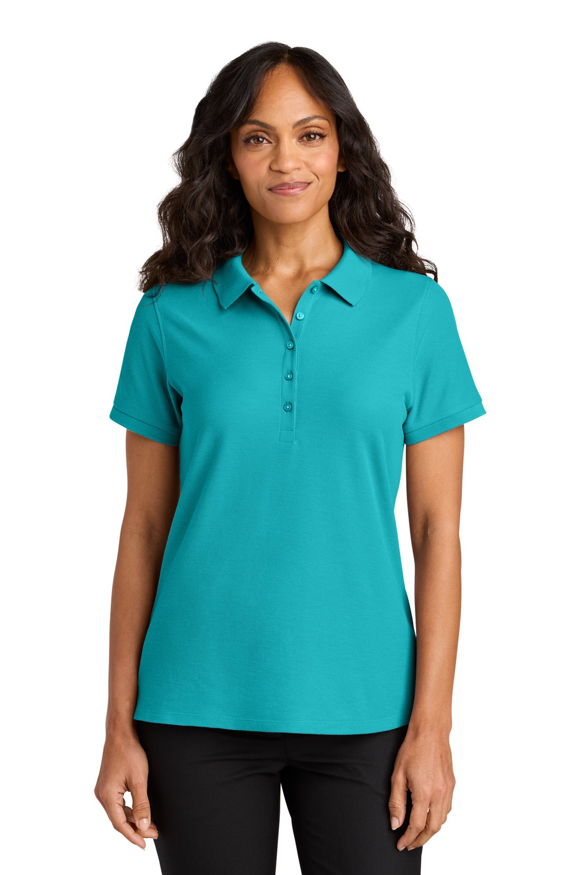 Custom Embroidered or DTF Printed - Port Authority® Women's Wearever Signature Pique Polo LK200