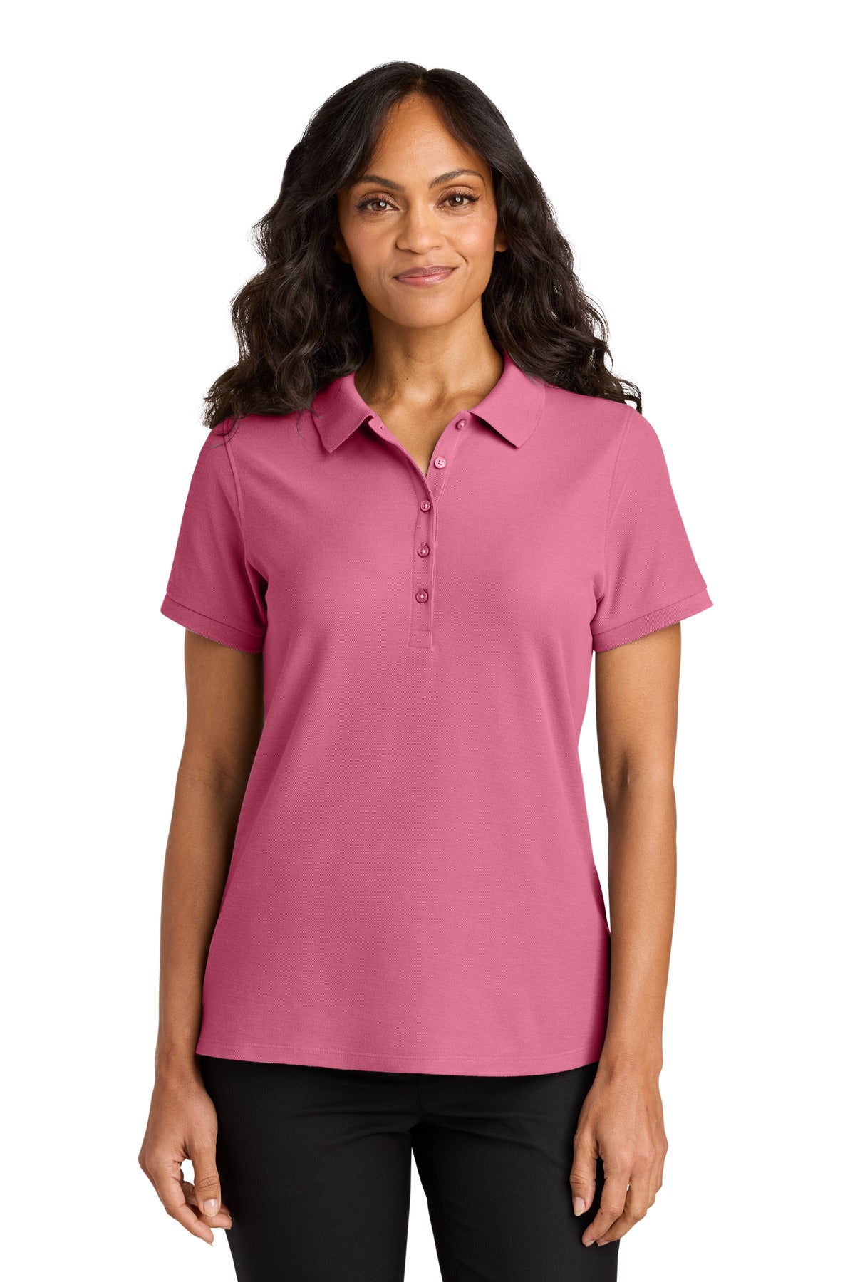 Custom Embroidered or DTF Printed - Port Authority® Women's Wearever Signature Pique Polo LK200