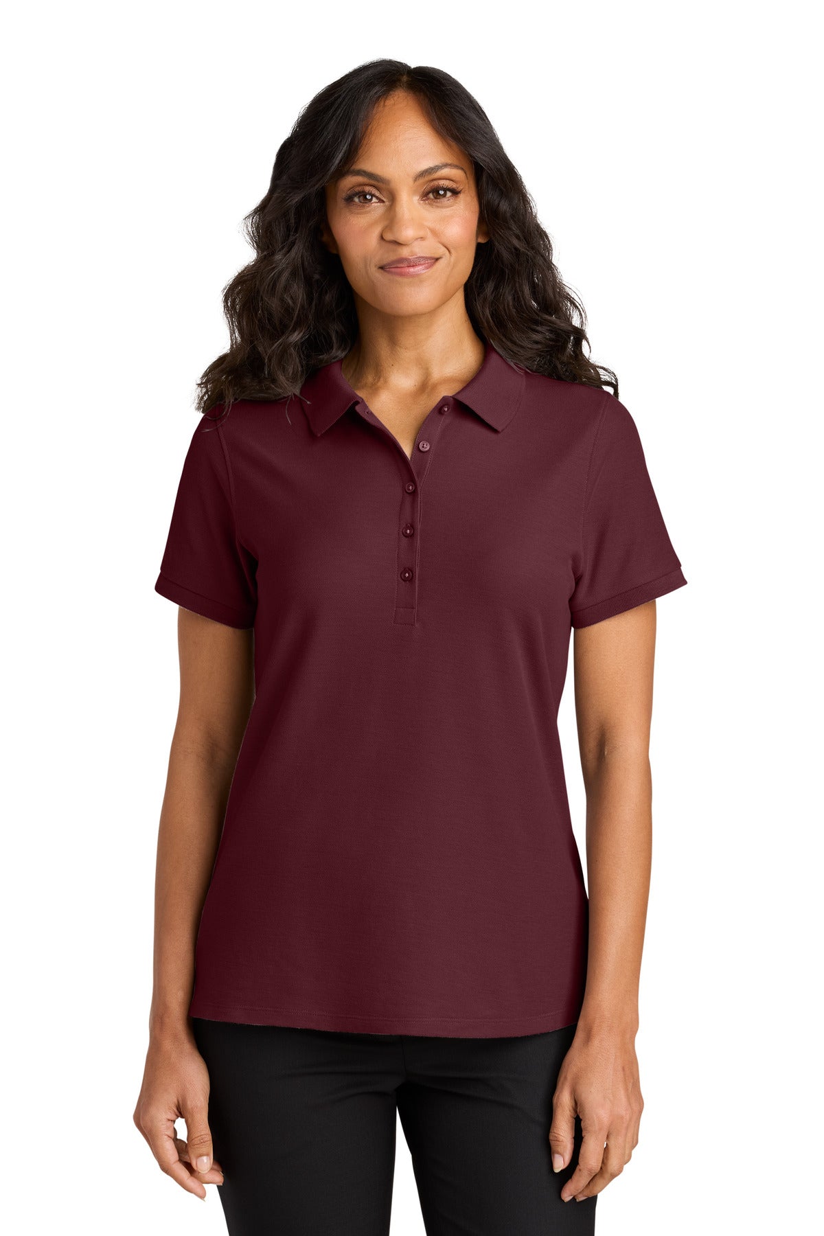Custom Embroidered or DTF Printed - Port Authority® Women's Wearever Signature Pique Polo LK200