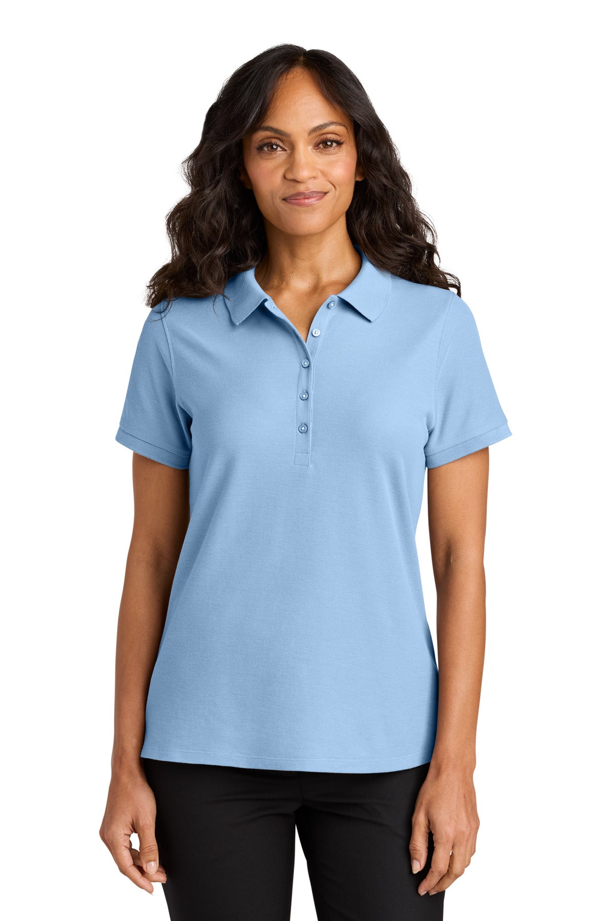 Custom Embroidered or DTF Printed - Port Authority® Women's Wearever Signature Pique Polo LK200
