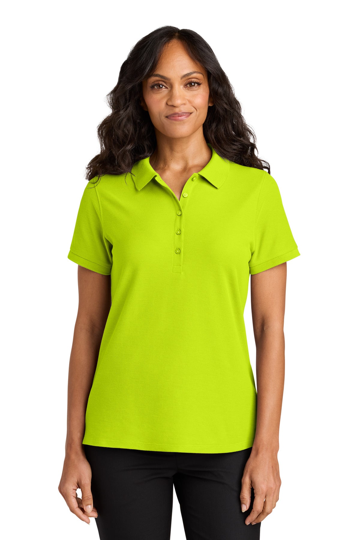 Custom Embroidered or DTF Printed - Port Authority® Women's Wearever Signature Pique Polo LK200