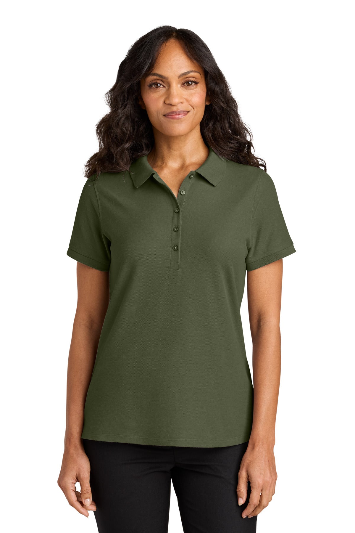 Custom Embroidered or DTF Printed - Port Authority® Women's Wearever Signature Pique Polo LK200