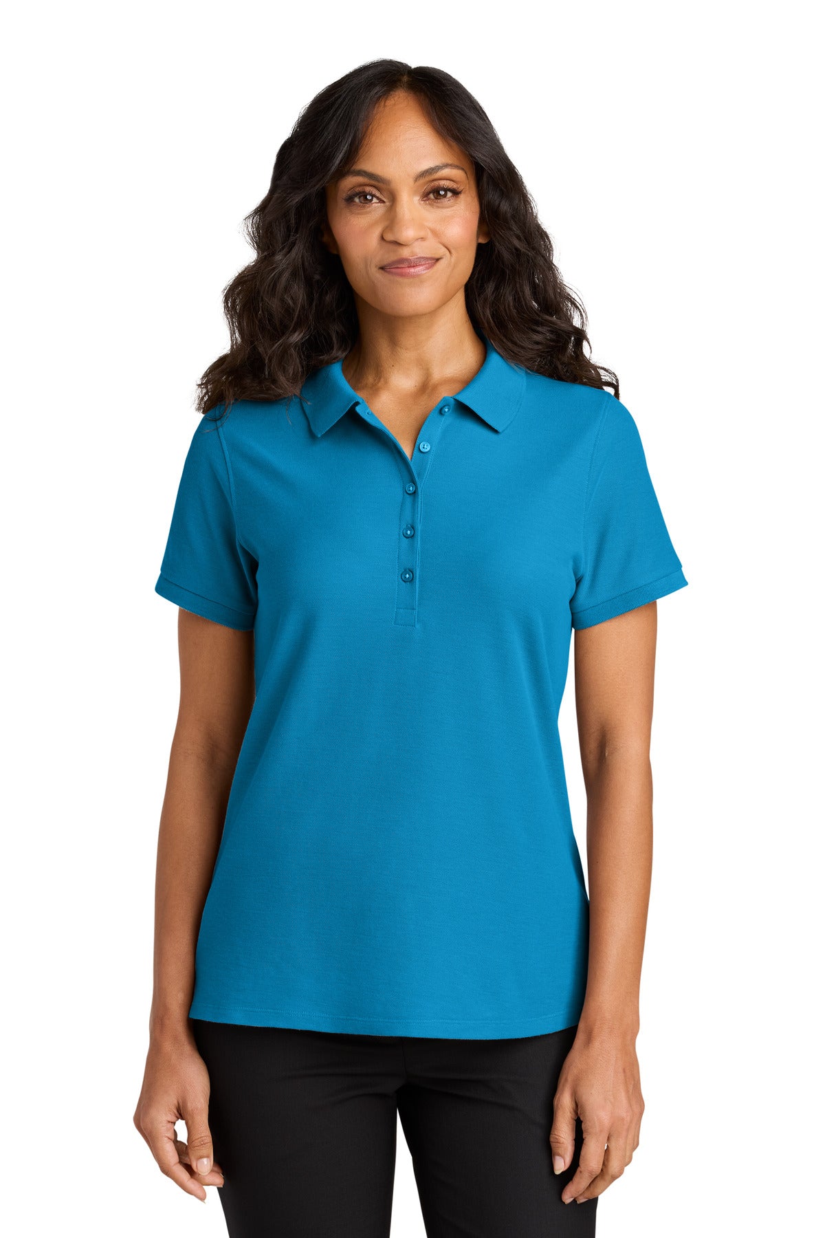 Custom Embroidered or DTF Printed - Port Authority® Women's Wearever Signature Pique Polo LK200