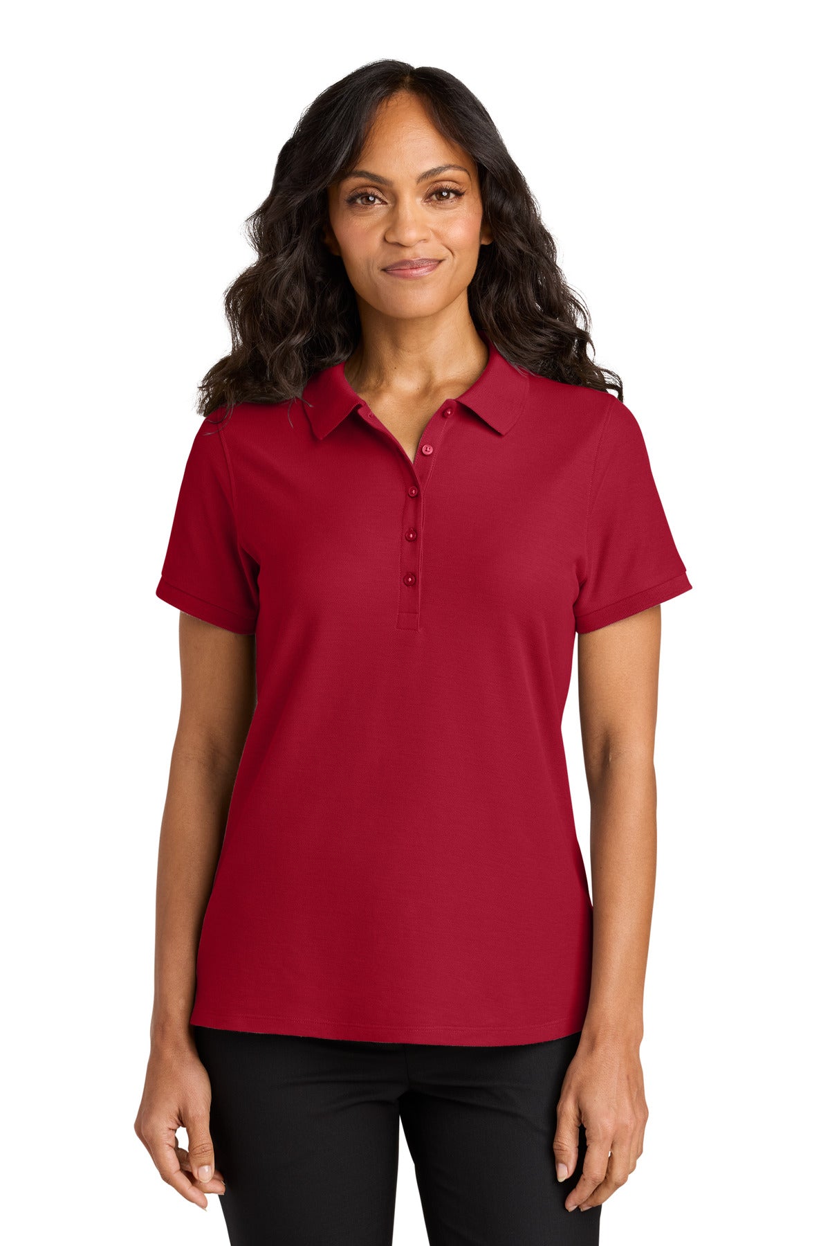Custom Embroidered or DTF Printed - Port Authority® Women's Wearever Signature Pique Polo LK200