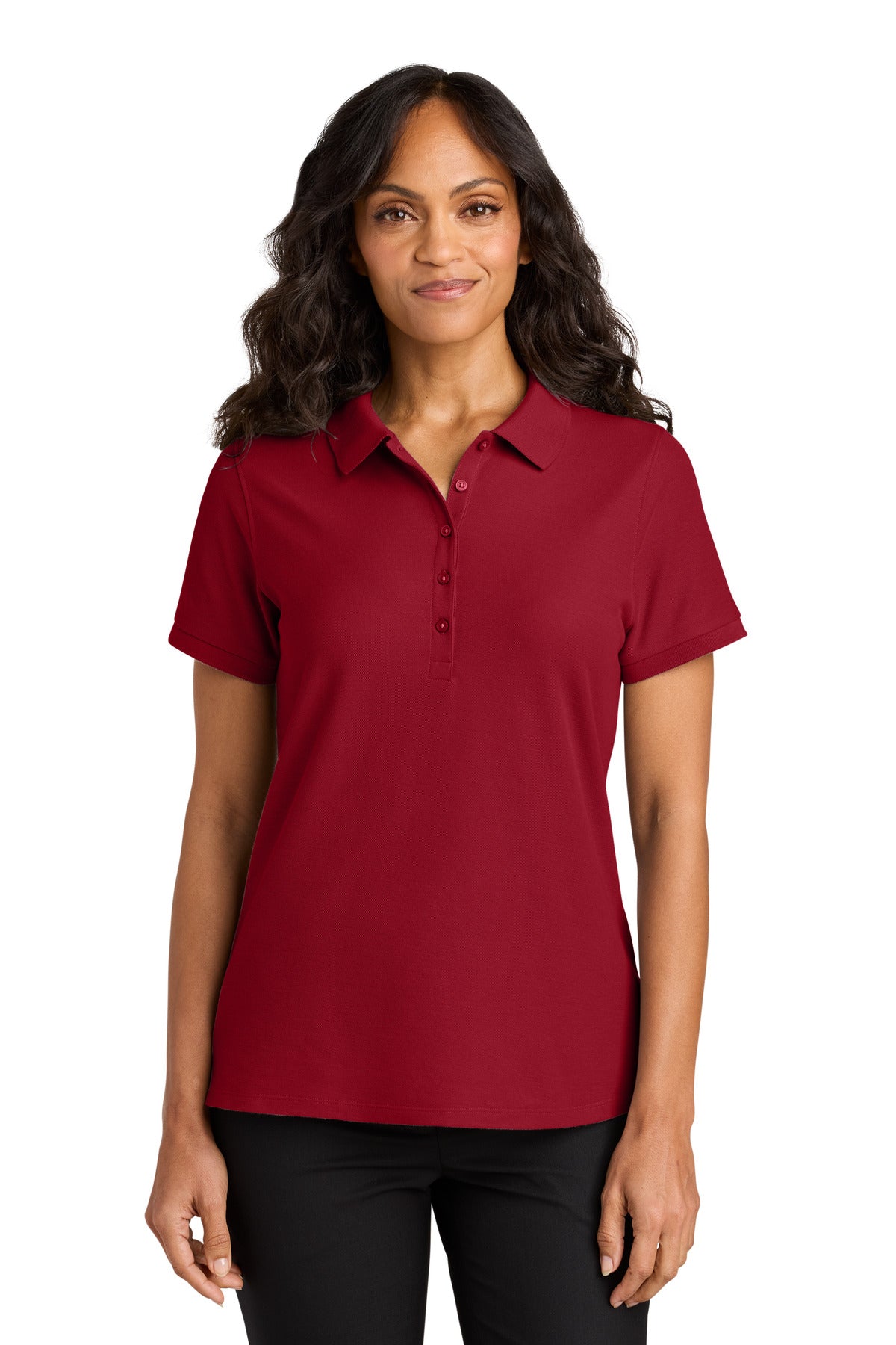 Custom Embroidered or DTF Printed - Port Authority® Women's Wearever Signature Pique Polo LK200