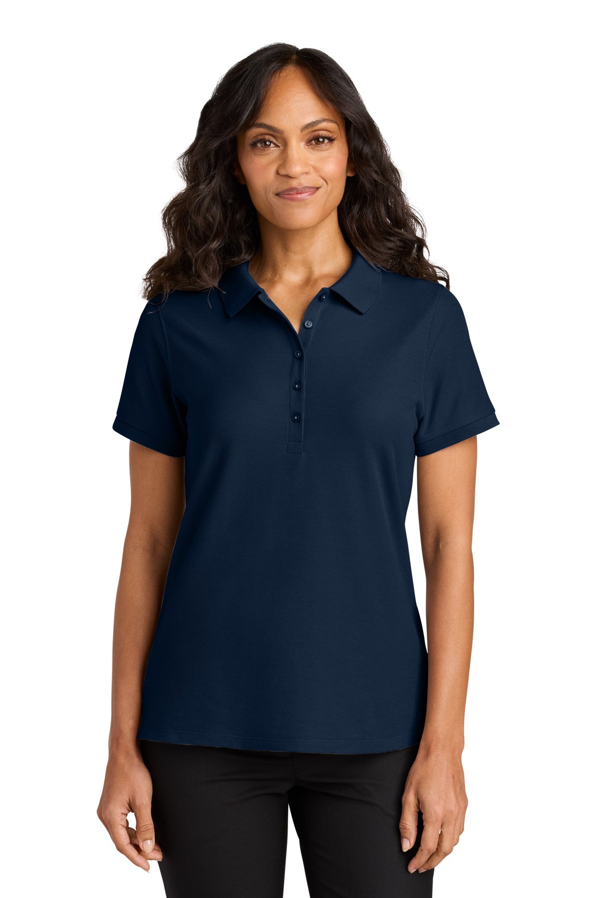 Custom Embroidered or DTF Printed - Port Authority® Women's Wearever Signature Pique Polo LK200