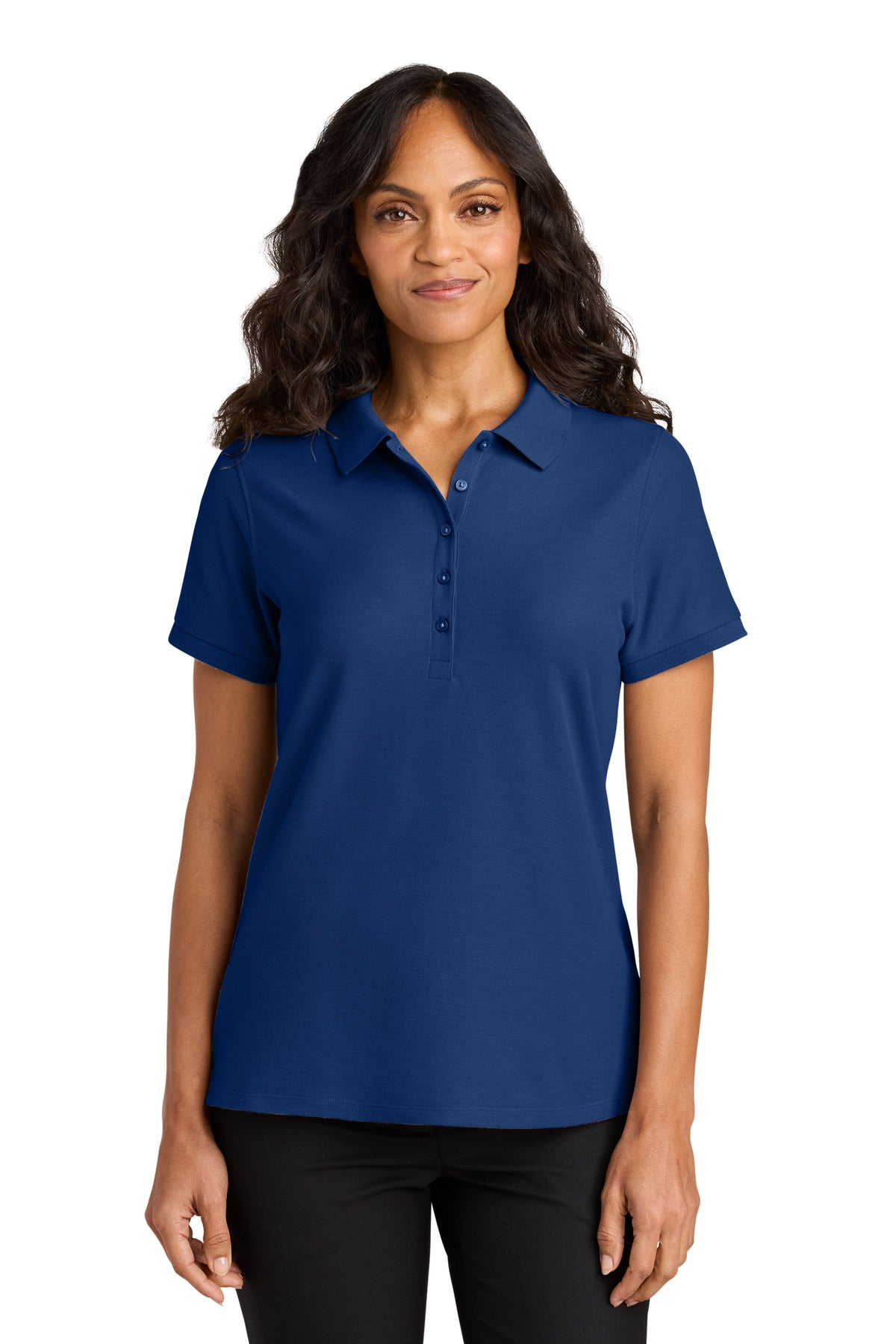 Custom Embroidered or DTF Printed - Port Authority® Women's Wearever Signature Pique Polo LK200