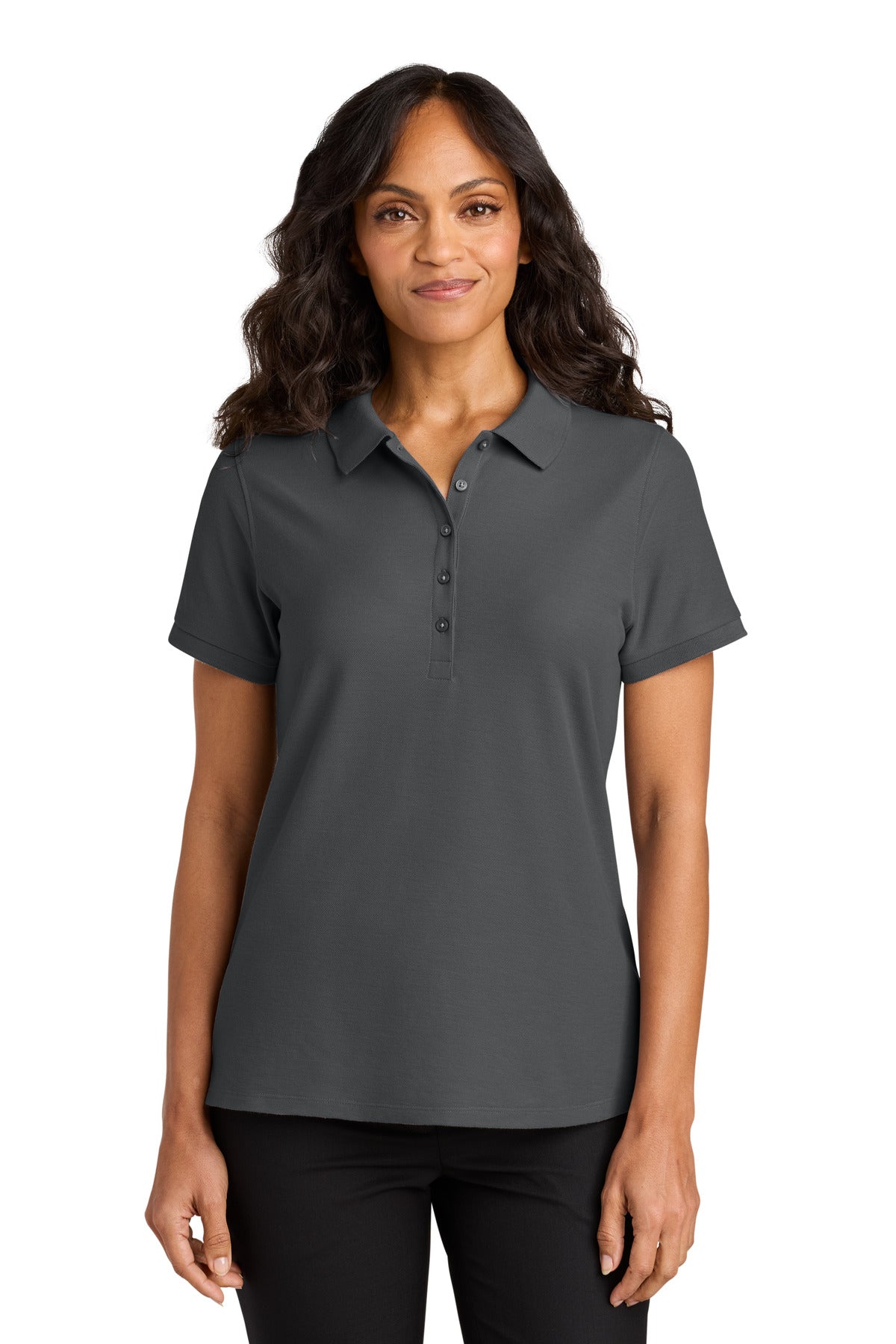 Custom Embroidered or DTF Printed - Port Authority® Women's Wearever Signature Pique Polo LK200